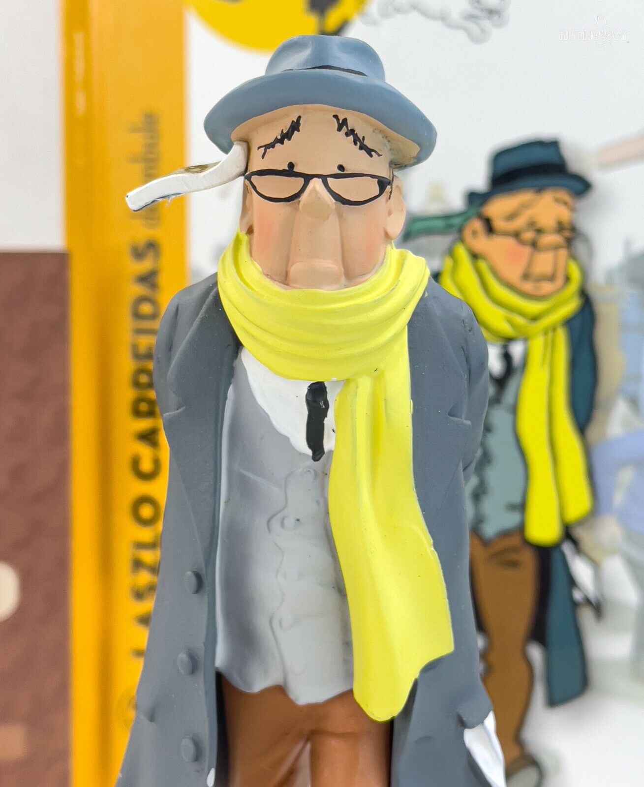 Tintin Figurines Officielle # 58 Laszlo Carriedas: Flight 714 model ML resin Figure