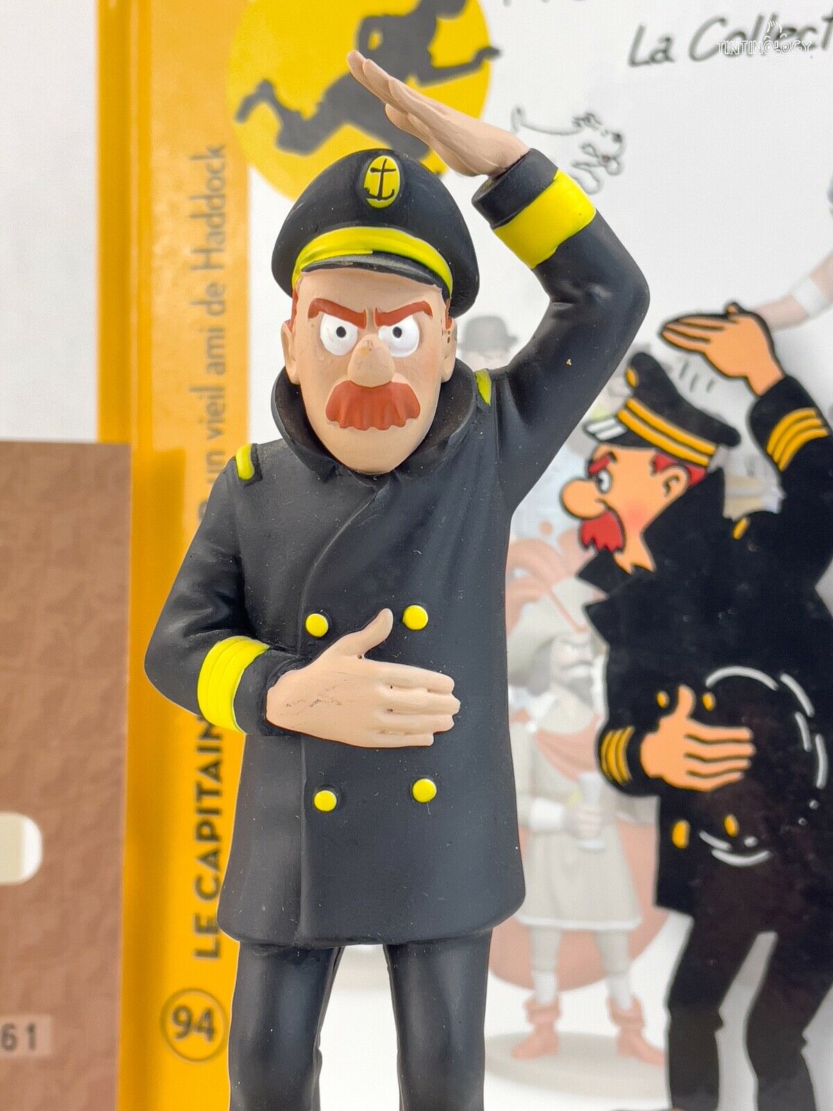 Tintin Figurines Officielle # 94 Captain Chester Herge model Moulinsart Figure