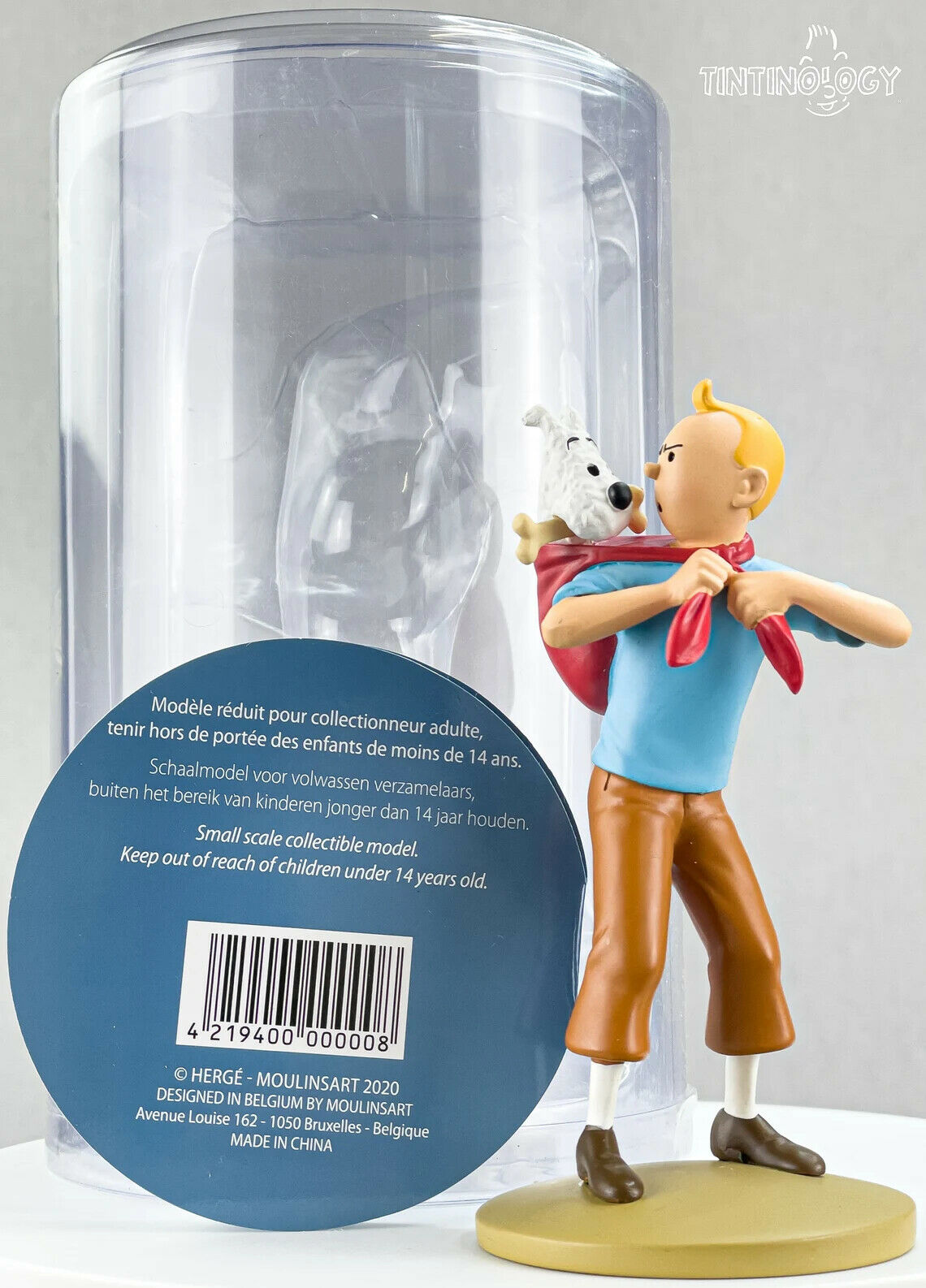 Tintin Figurine Moulinsart 42194: Tintin Carrying Snowy 12cm Herge Officielle Figure 39