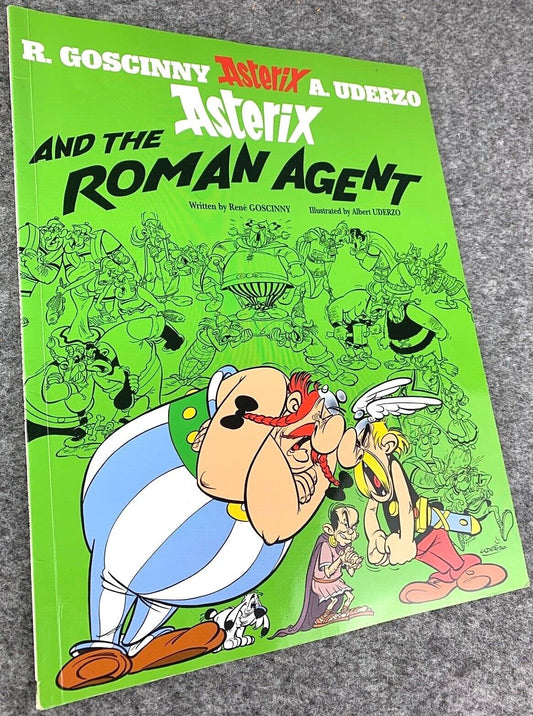Asterix & Roman Agent - 2000s Orion/Sphere UK Edition Paperback Book EO Uderzo