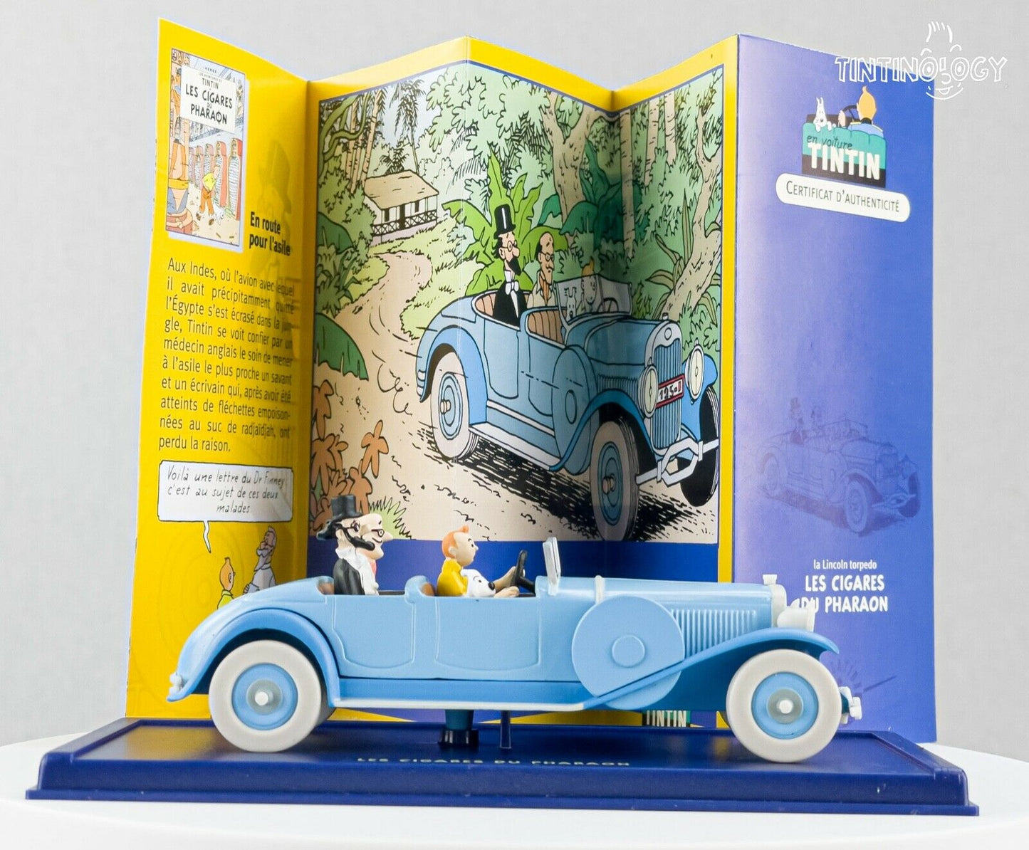 ATLAS TINTIN CAR # 5 Lincoln - Cigars Pharaoh Herge model car 1/43 Scale Voiture
