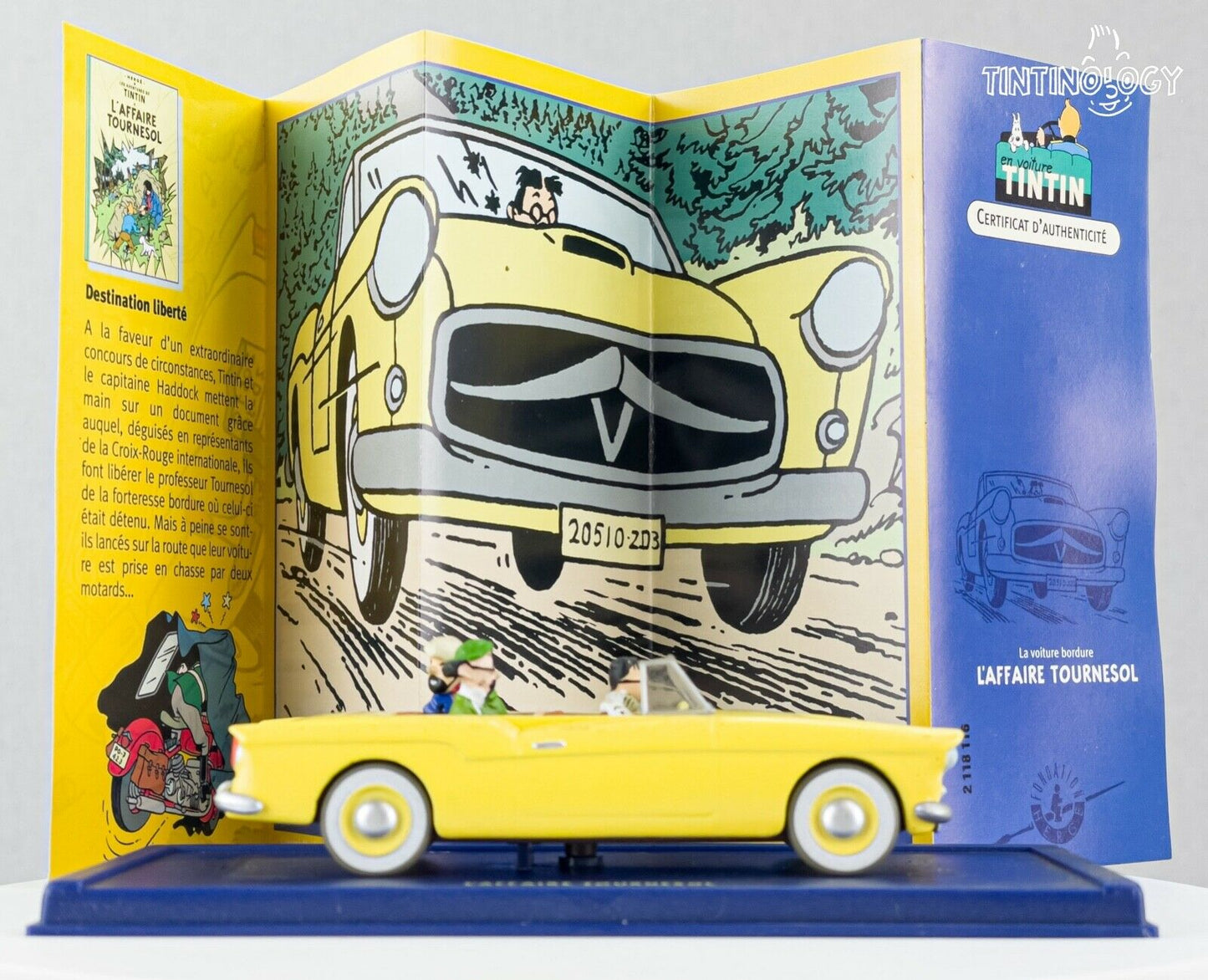 ATLAS TINTIN CAR # 16 La Bordure Calculus Affair Herge model car 1/43 Scale