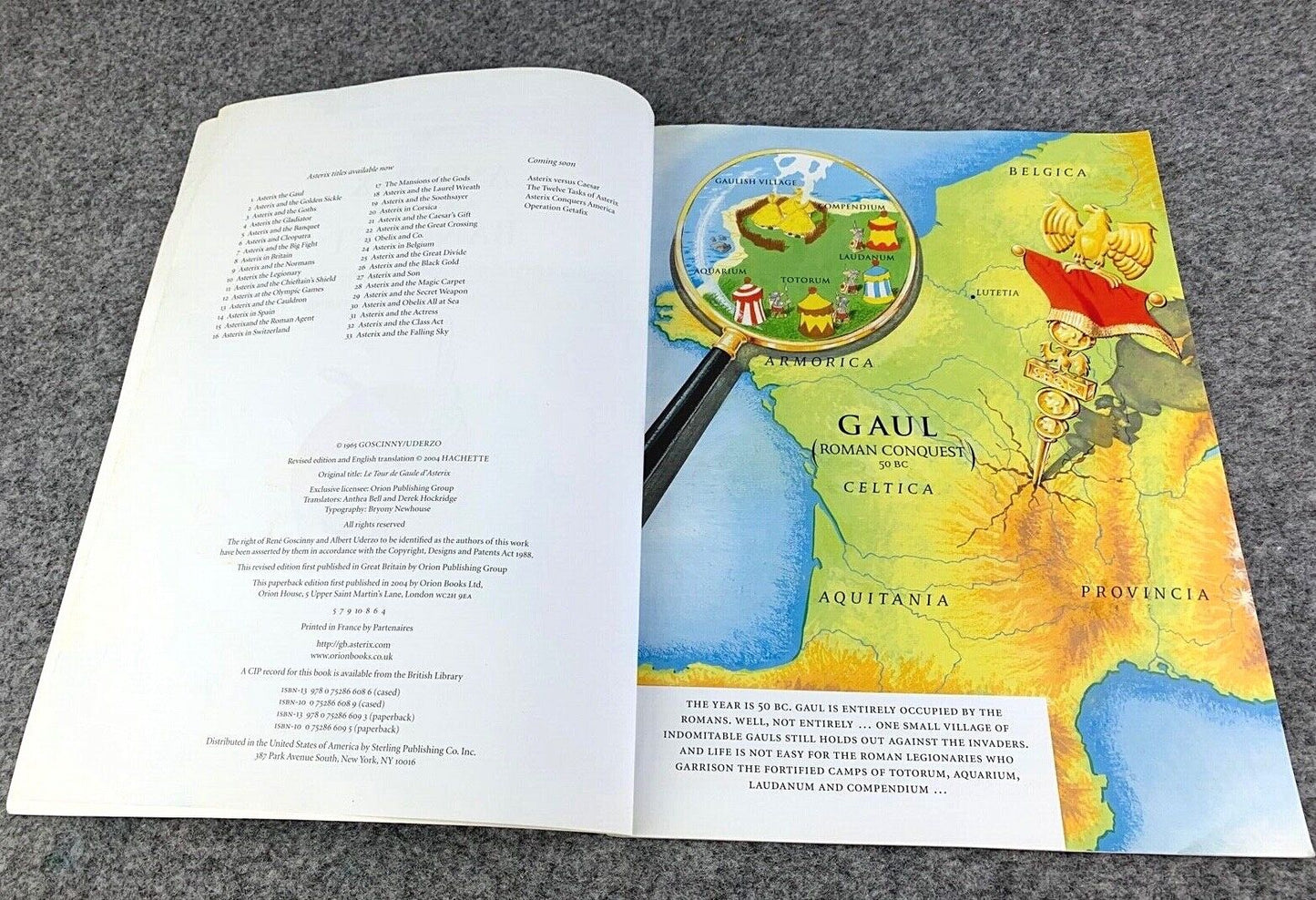 Asterix & the Banquet - 2000s Orion/Sphere UK Edition Paperback Book EO Uderzo