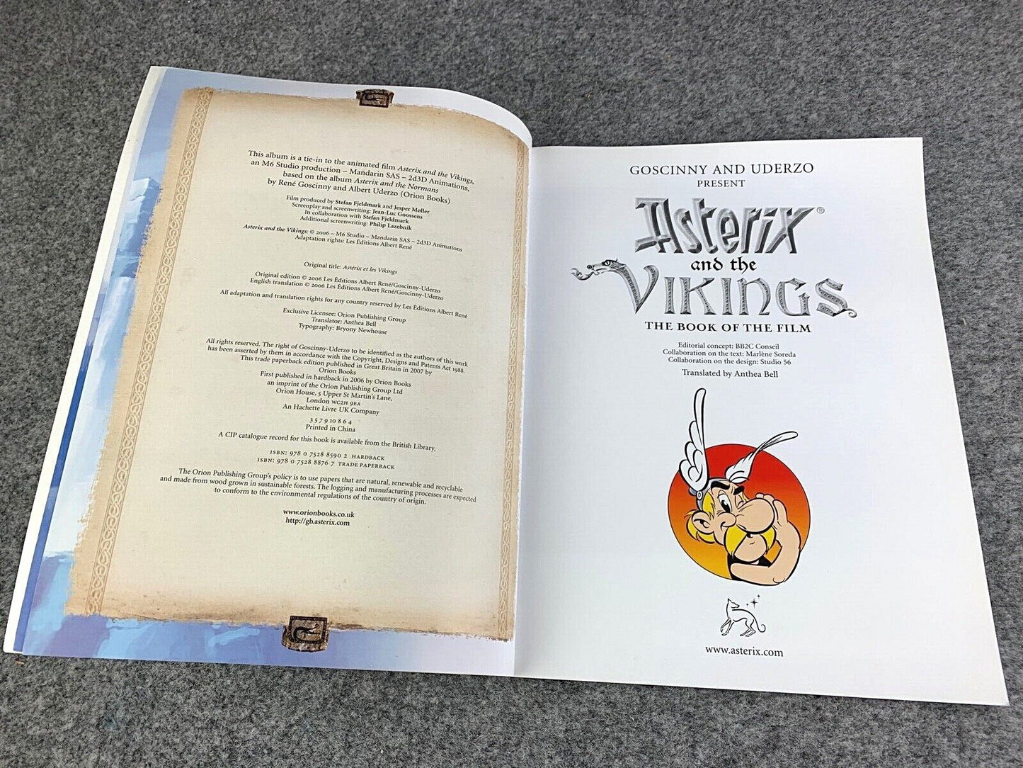 Asterix & the Vikings - 2000s Orion/Sphere UK Edition Paperback Book EO Uderzo