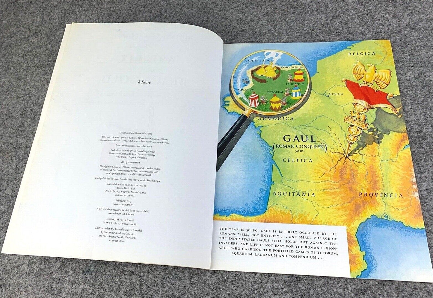 Asterix & Black Gold - 2000s Orion/Sphere UK Edition Paperback Book EO Uderzo