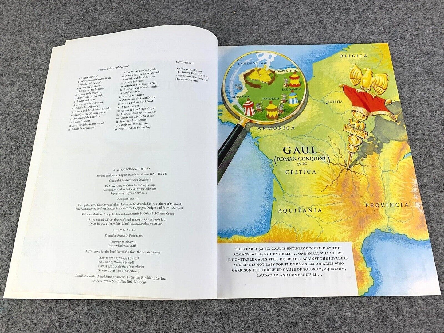 Asterix in Switzerland - 2000s Orion/Sphere UK Edition Paperback Book EO Uderzo