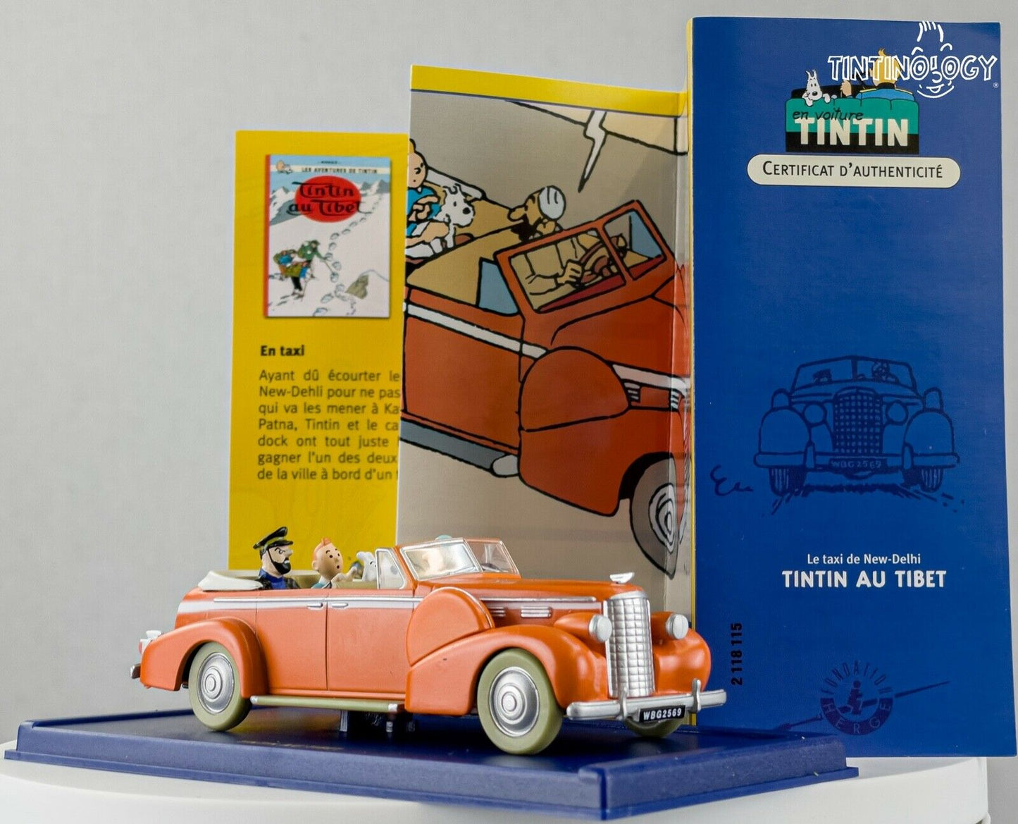 ATLAS TINTIN CAR # 15 Cadillac Fleetwood - Tibet Herge model car 1/43 Scale