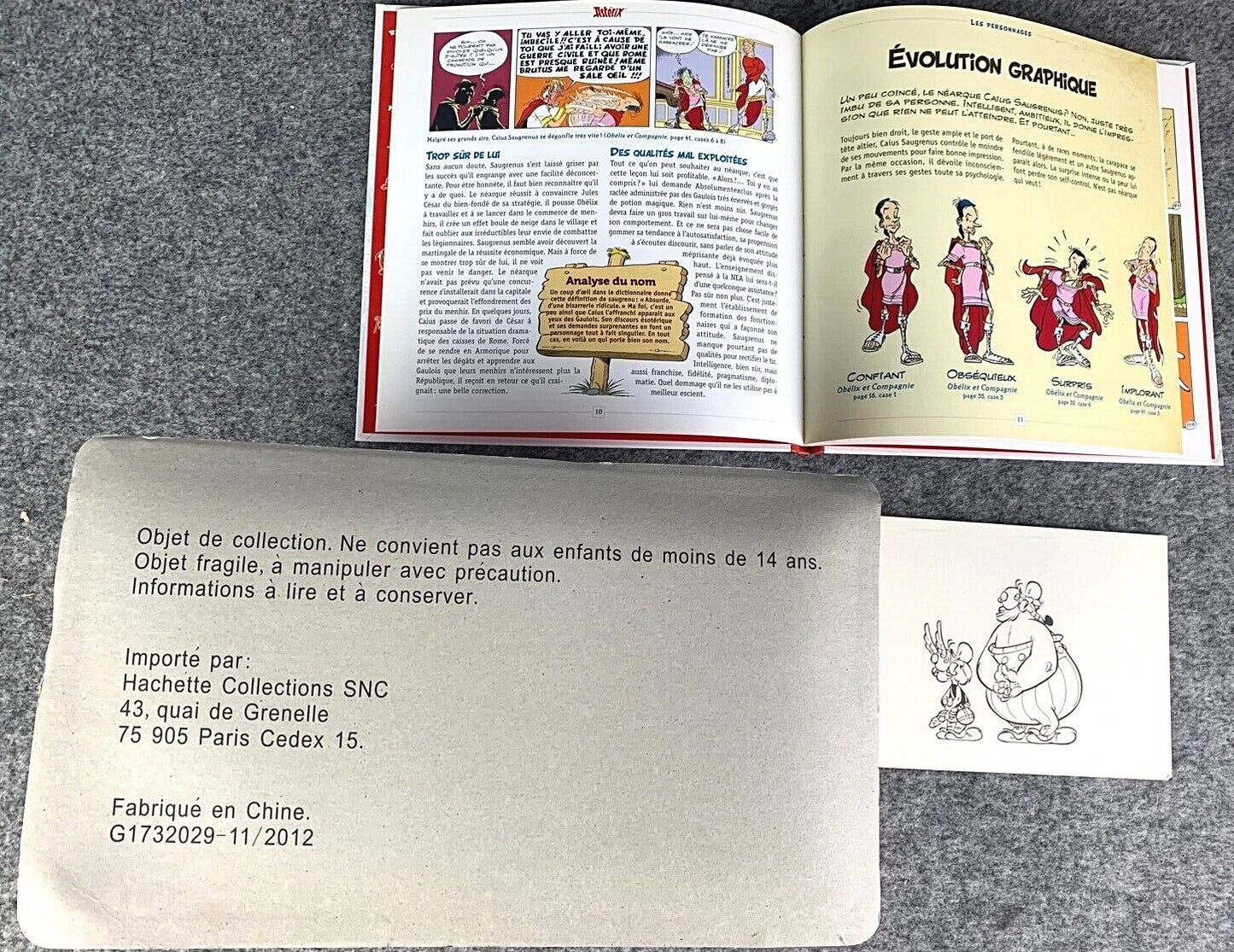 Hachette Asterix Figurine #29 Caius Saugrenus Ltd 18cm Grand Galerie Figure