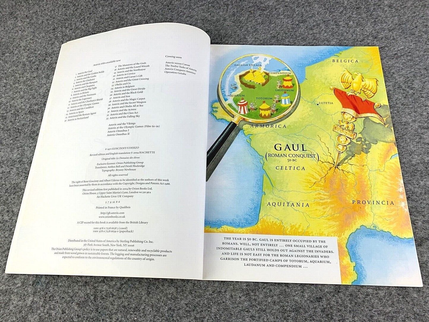 Mansions of the Gods - 2000s Orion/Sphere UK Edition Paperback Book EO Uderzo