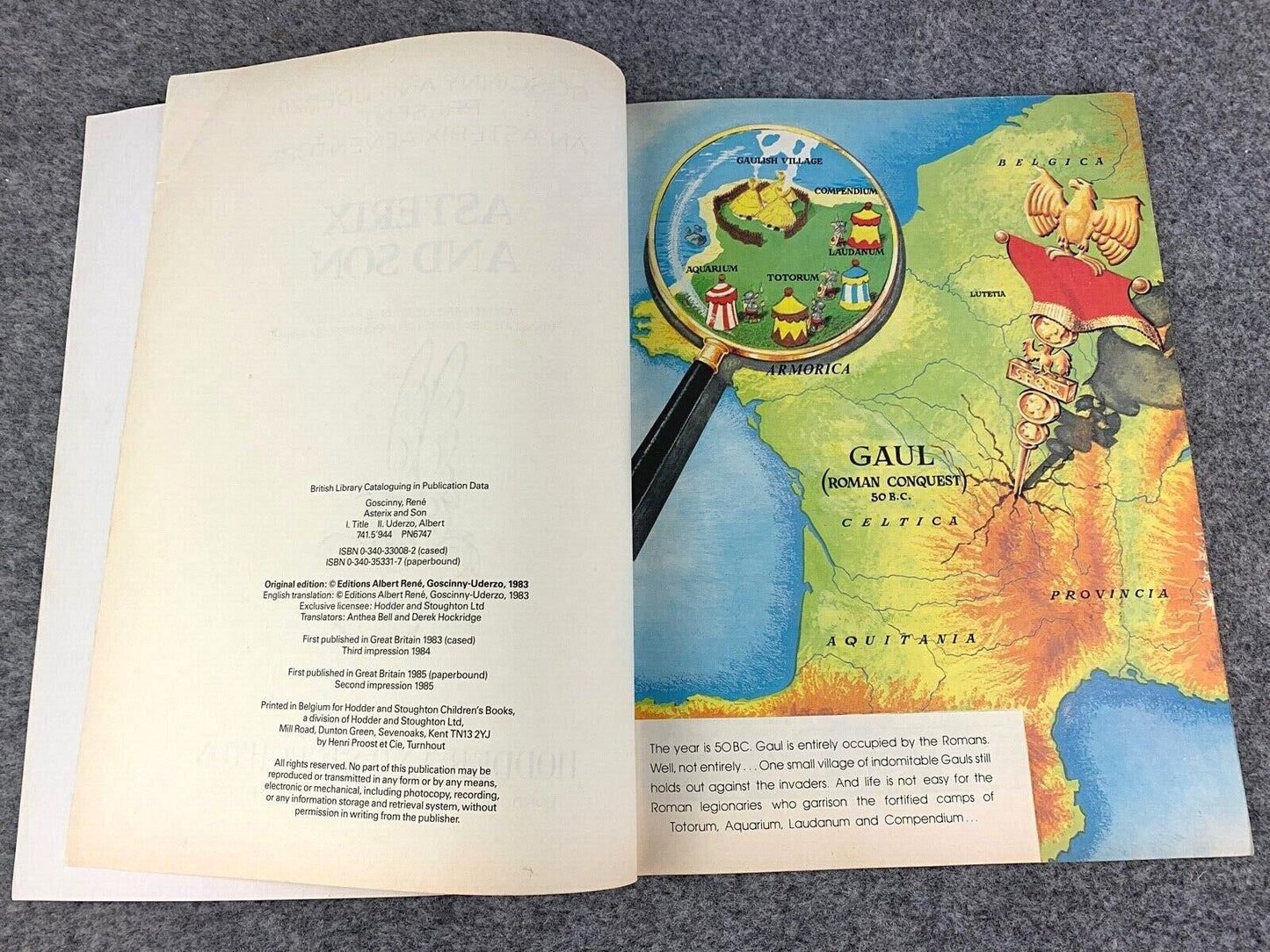 Asterix & Son - 1970/80s Hodder/Dargaud UK Edition Paperback Book Uderzo