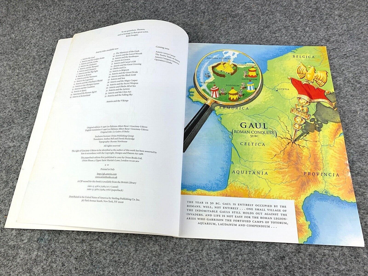 Asterix & Obelix All At Sea - 2000s Orion/Sphere UK Edition Paperback Book EO Uderzo