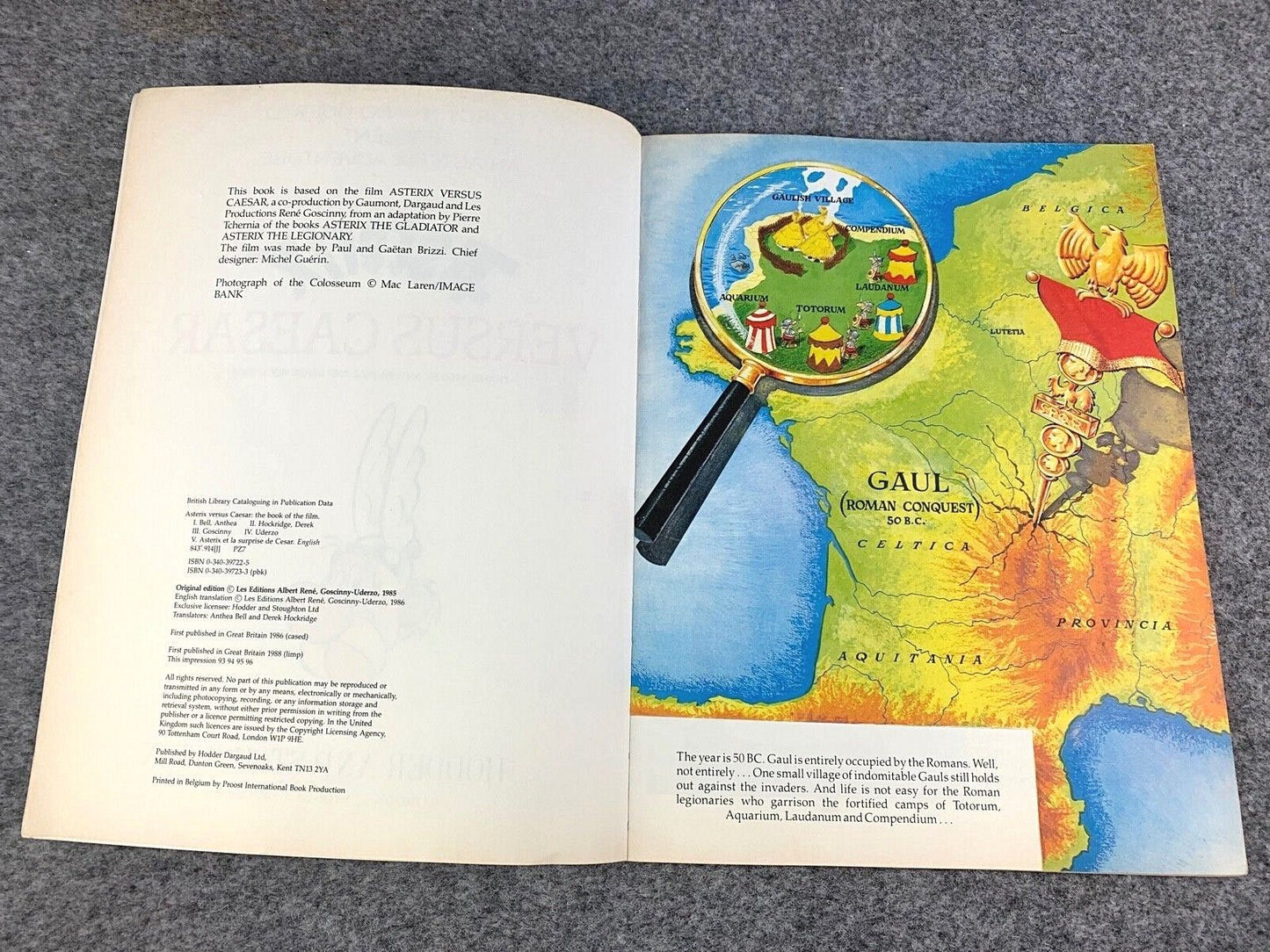 Asterix Versus Caesar - 1970/80s Hodder/Dargaud UK Edition Paperback Book Uderzo