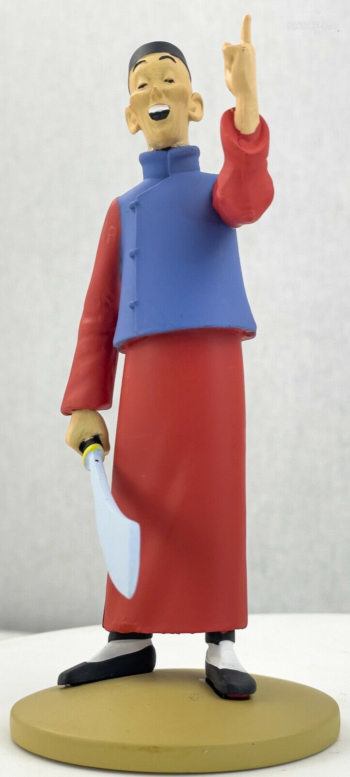 Tintin Figurines Officielle # 66 Mad Didi - Blue Lotus model ML resin Figure