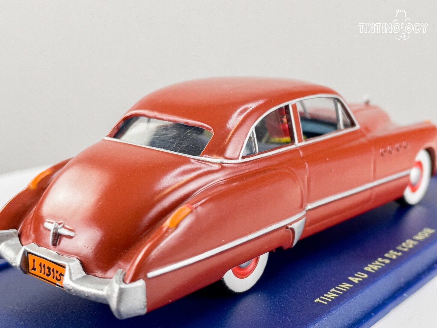 ATLAS TINTIN CAR # 10 Buick Roadmaster - Black Gold Herge model car 1/43 Scale