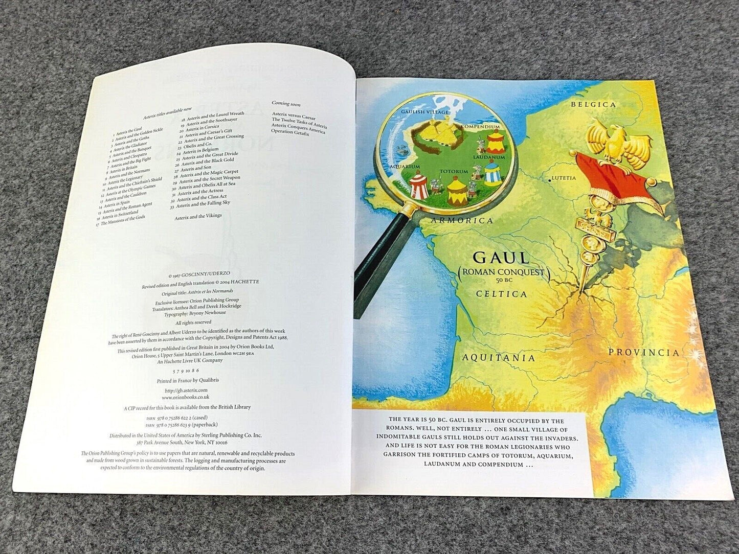 Asterix & Normans - 2000s Orion/Sphere UK Edition Paperback Book EO Uderzo