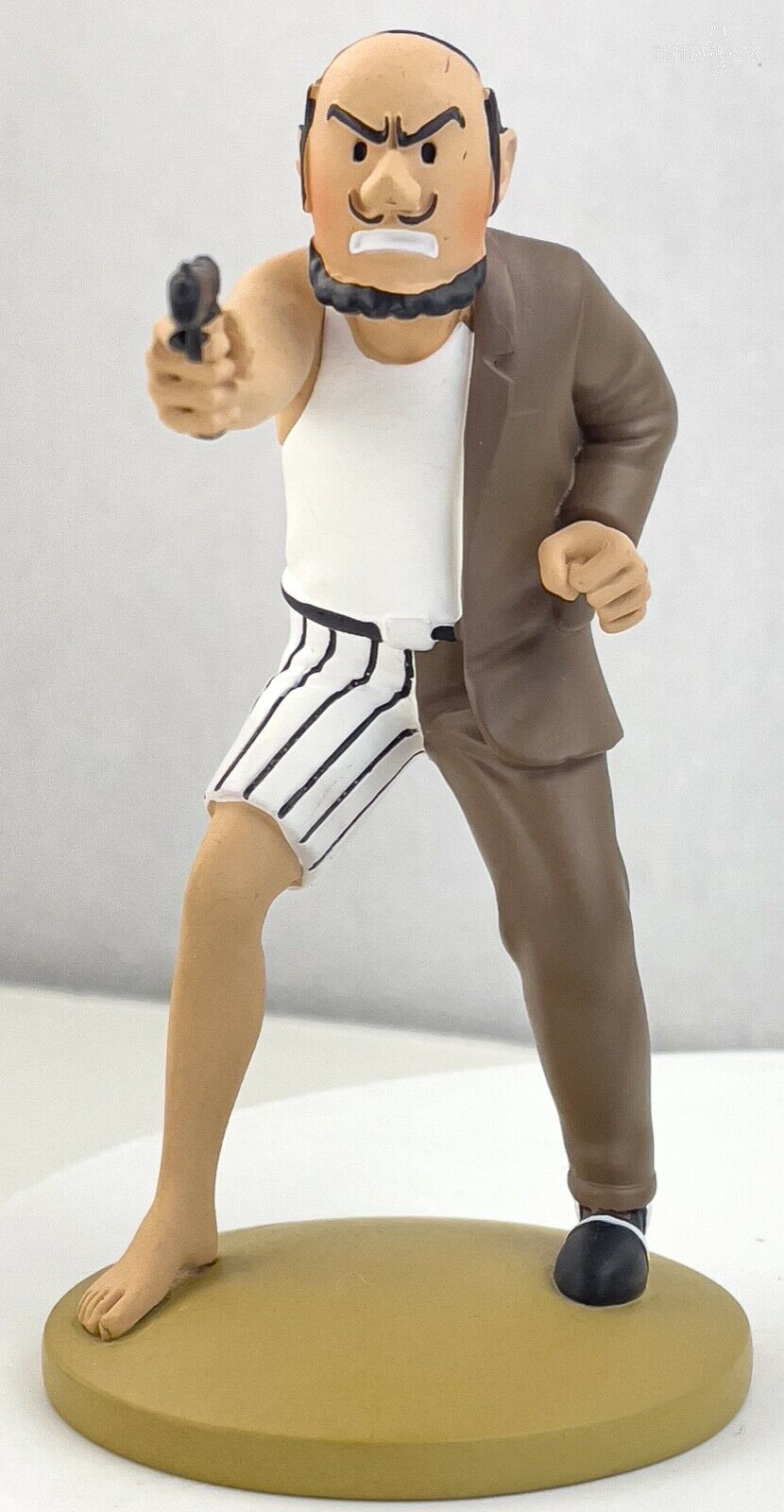 Tintin Figurines Officielle # 80 Alonzo Perez: Broken Ear Model ML resin Figure