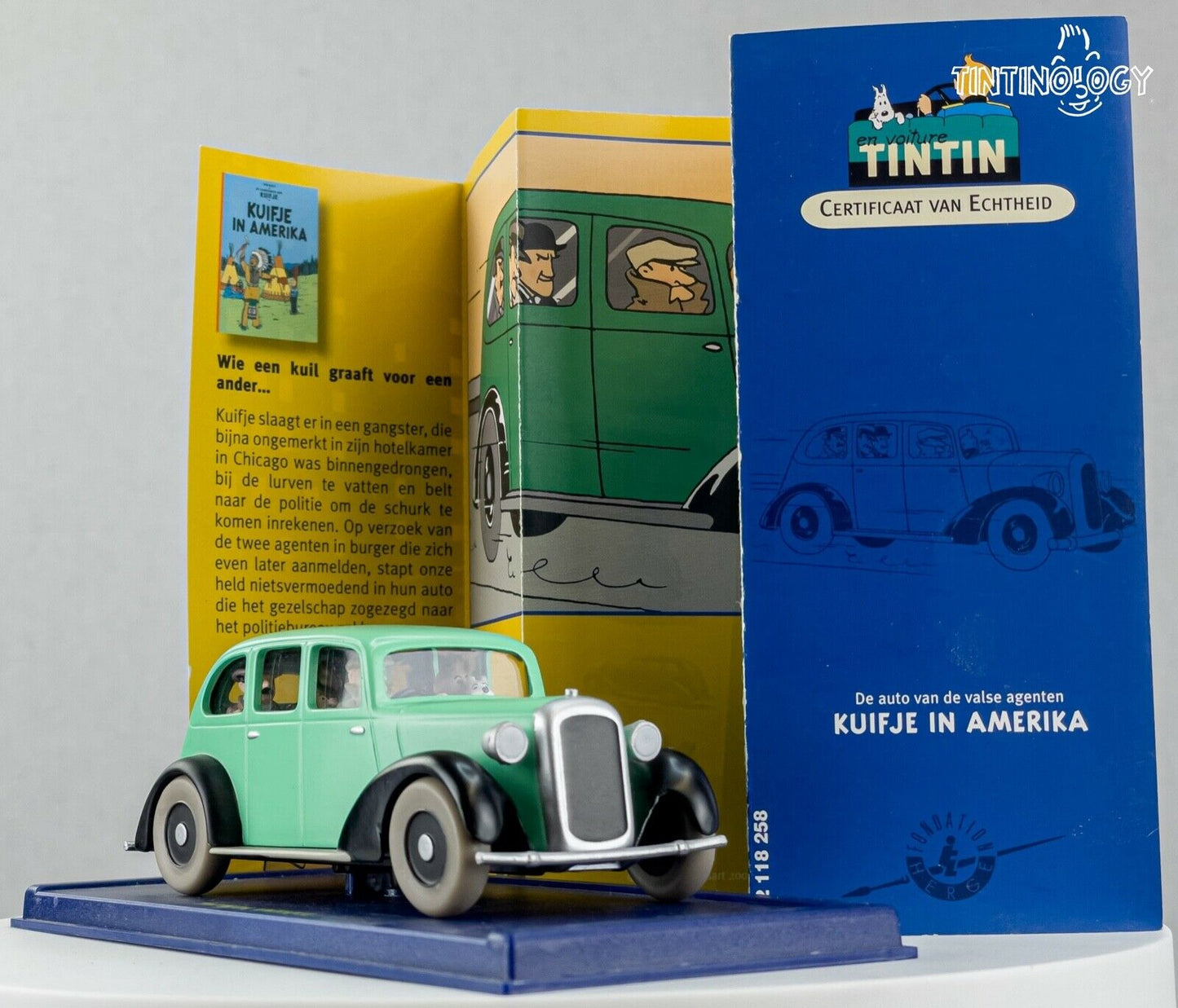ATLAS TINTIN CAR # 58 Gangsters Car - America Herge model car 1/43 Scale