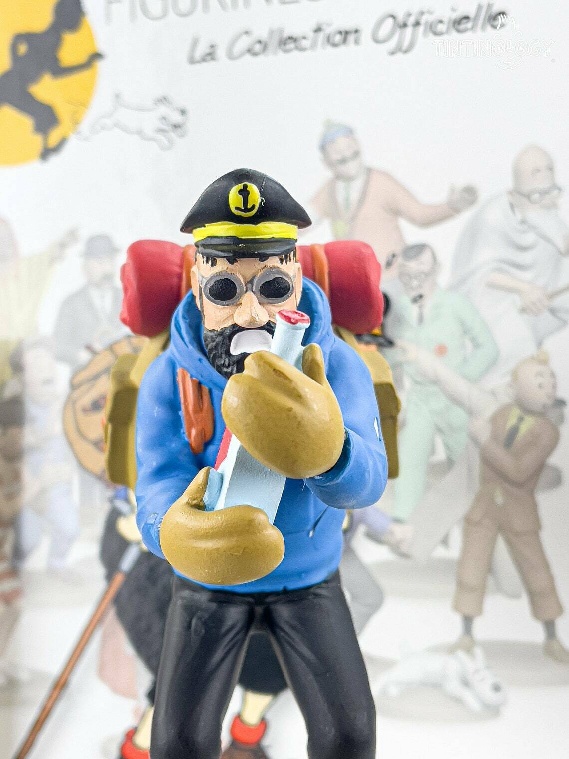 Tintin Figurines Officielle # 34 Hiking Haddock - Tibet Herge model ML Figure