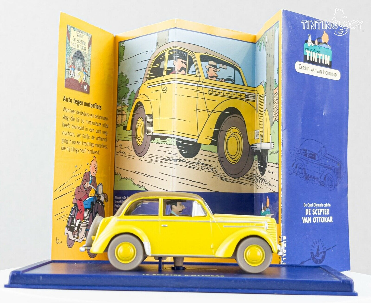 ATLAS TINTIN CAR # 19 Opel Olympia - Ottokar Herge model car 1/43 Scale Voiture