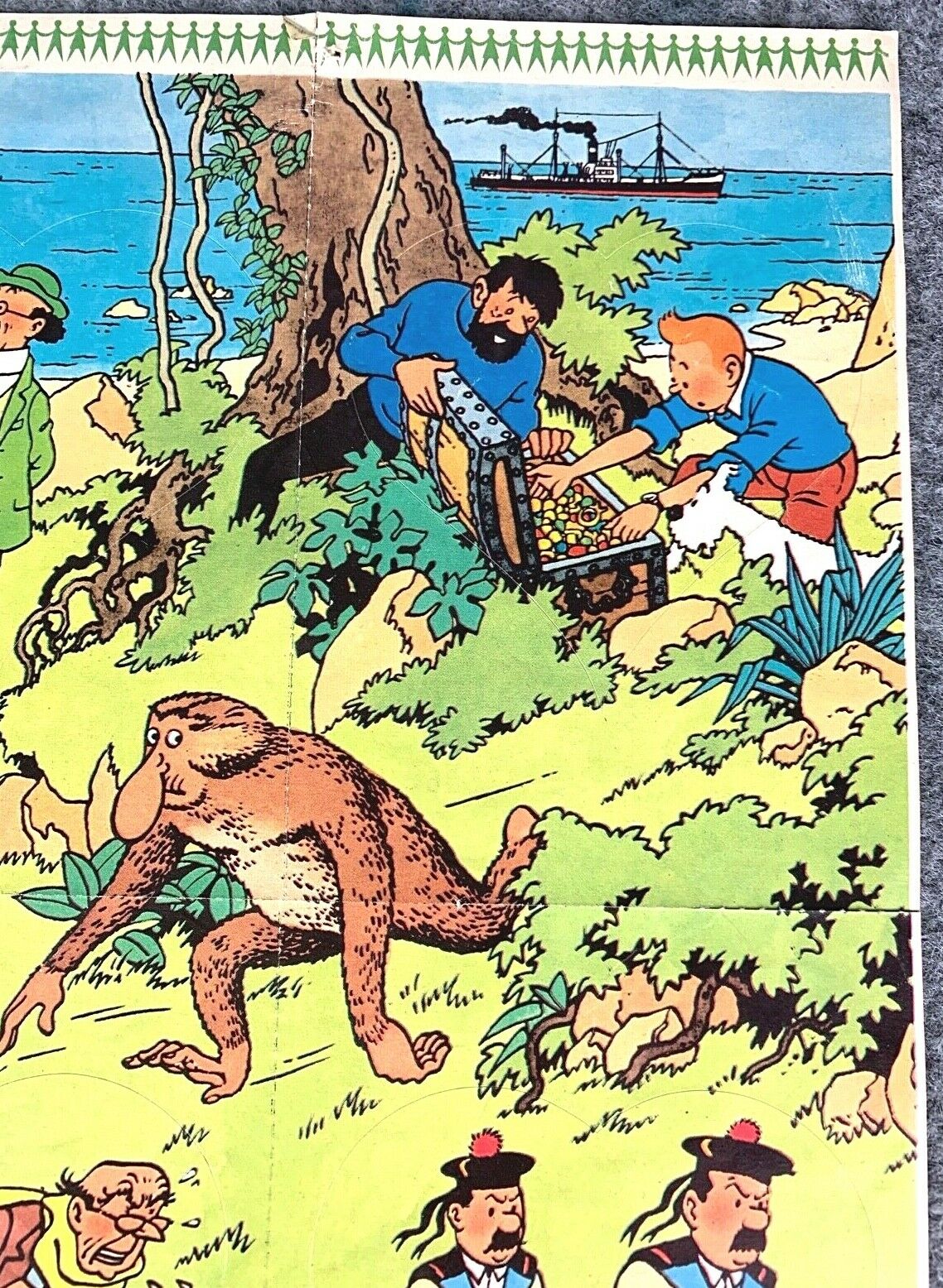 Vintage Tintin Adventures Lotto Stickers x4 1981 Autocallants Unused by Herge