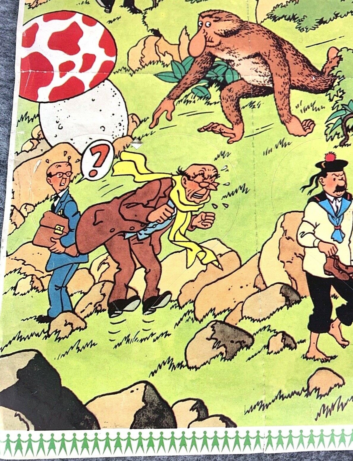 Vintage Tintin Adventures Lotto Stickers x4 1981 Autocallants Unused by Herge
