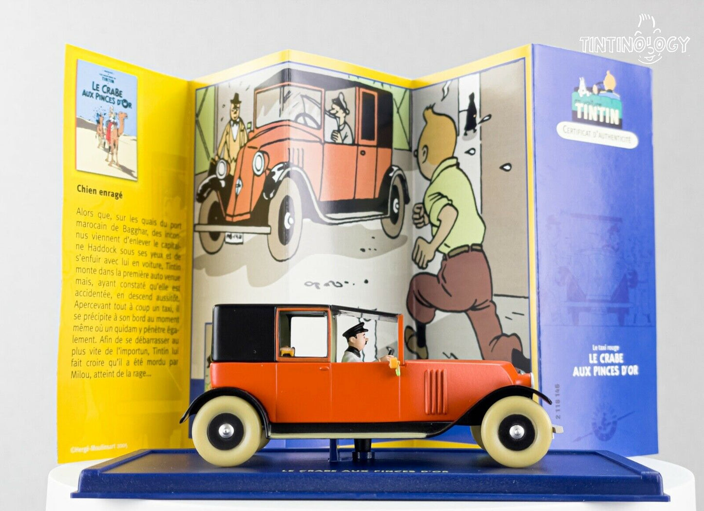 ATLAS TINTIN CAR # 46 Renault NN - Golden Claws Herge model car 1/43 Scale