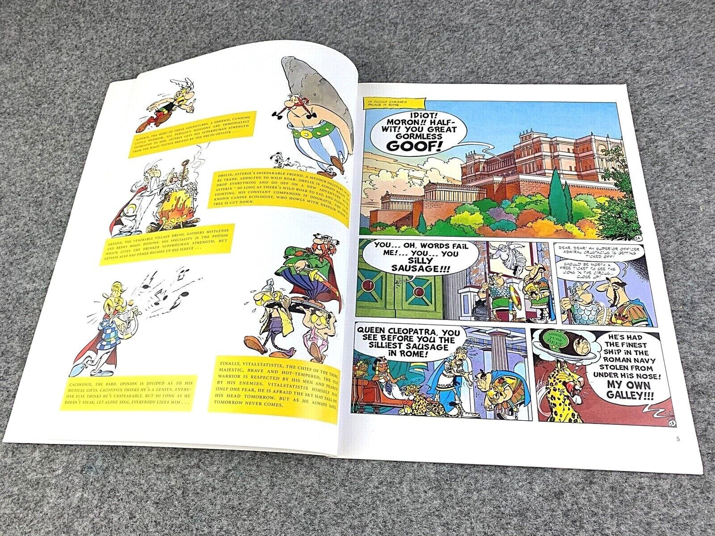 Asterix & Obelix All At Sea - 2000s Orion/Sphere UK Edition Paperback Book EO Uderzo