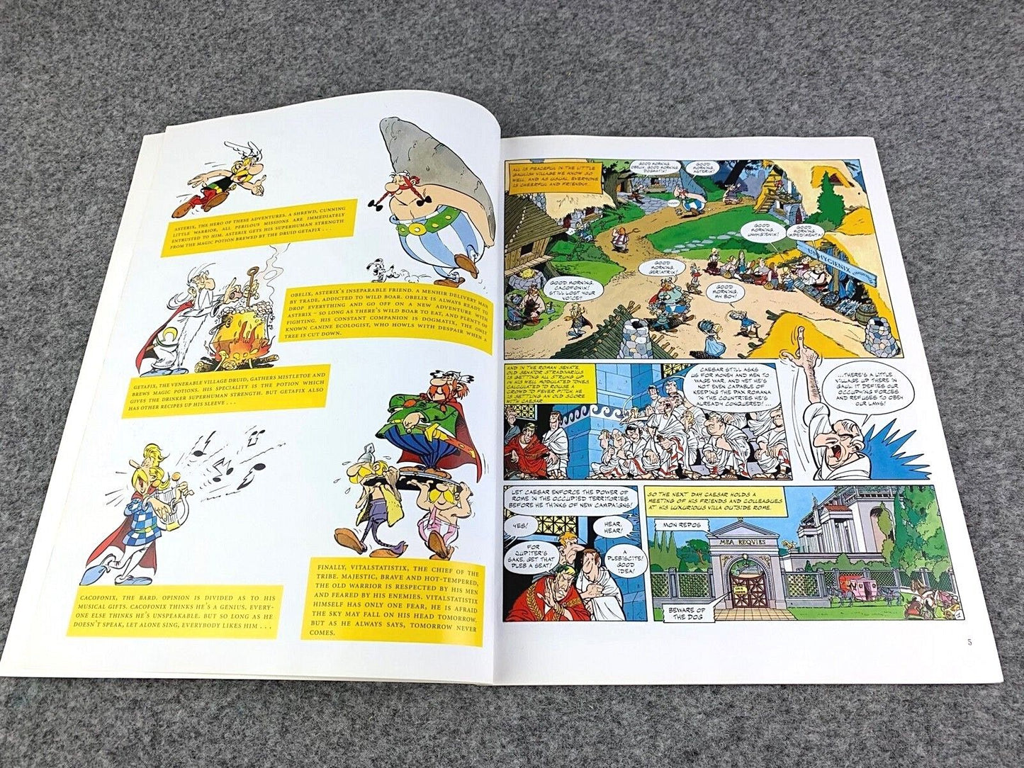 Asterix & Roman Agent - 2000s Orion/Sphere UK Edition Paperback Book EO Uderzo