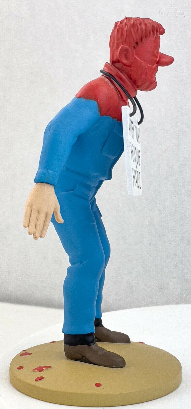 Tintin Figurines Officielle # 69 Haddock in Red Paint: Moon ML Resin Figure