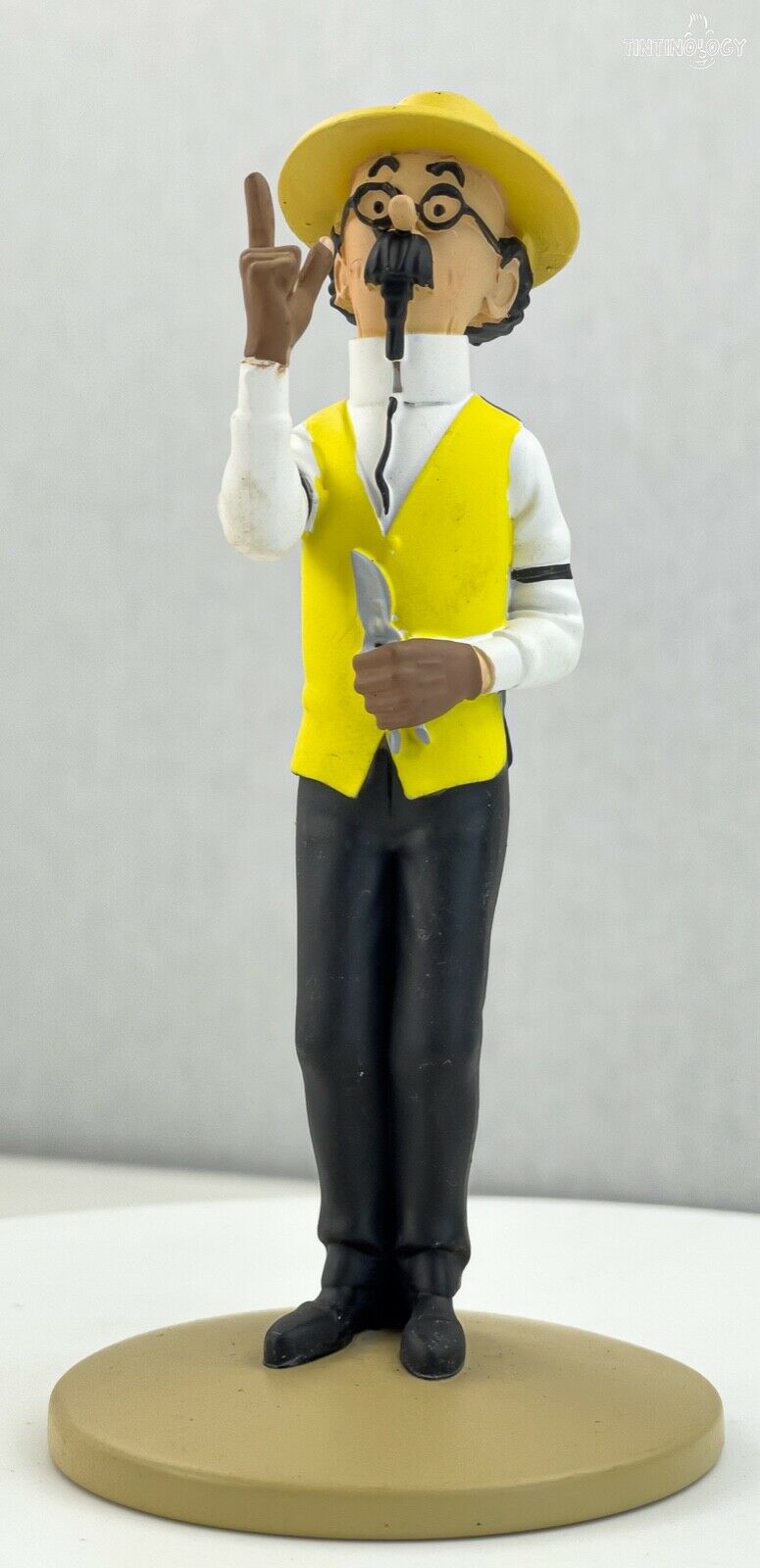 Tintin Figurines Officielle # 28 Calculus Gardener Herge model Moulinsart Figure