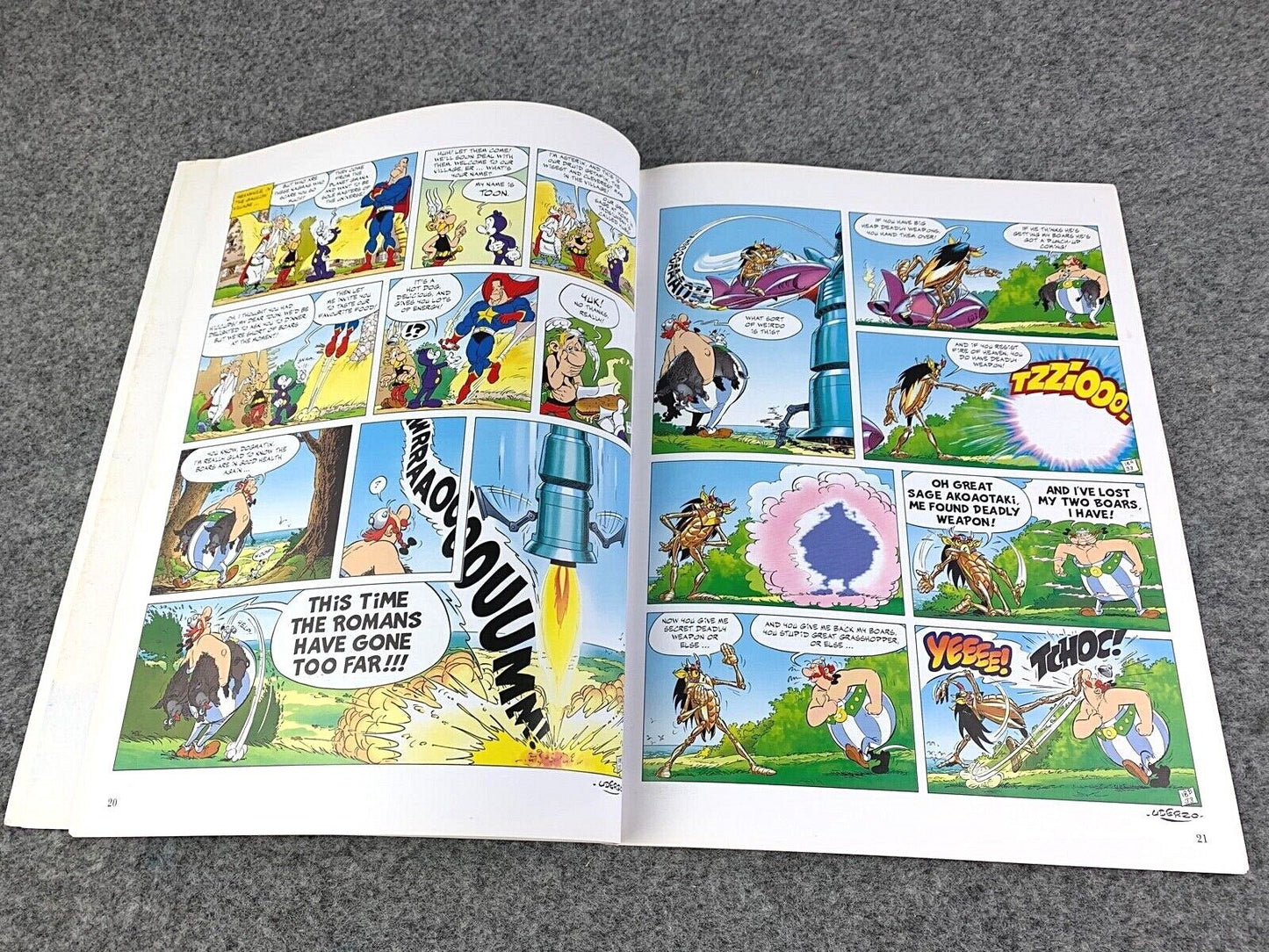 Asterix & the Falling Sky - 2000s Orion/Sphere UK Edition Paperback Book EO Uderzo