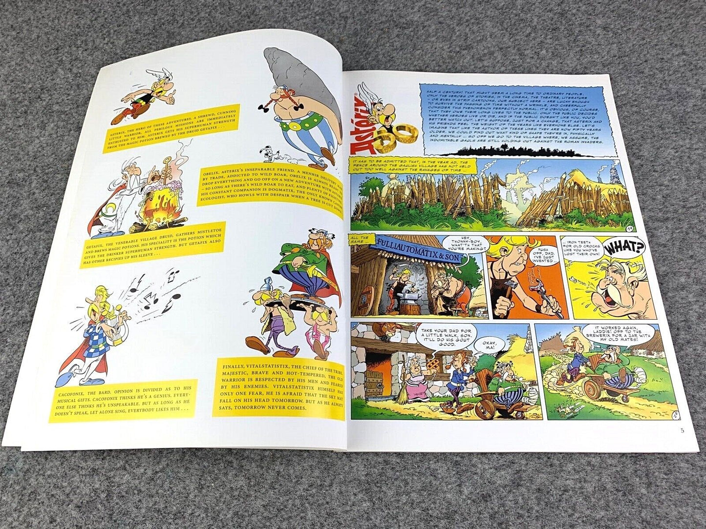 Asterix & Obelix's Birthday - 2000s Orion/Sphere UK Edition Paperback Book EO Uderzo