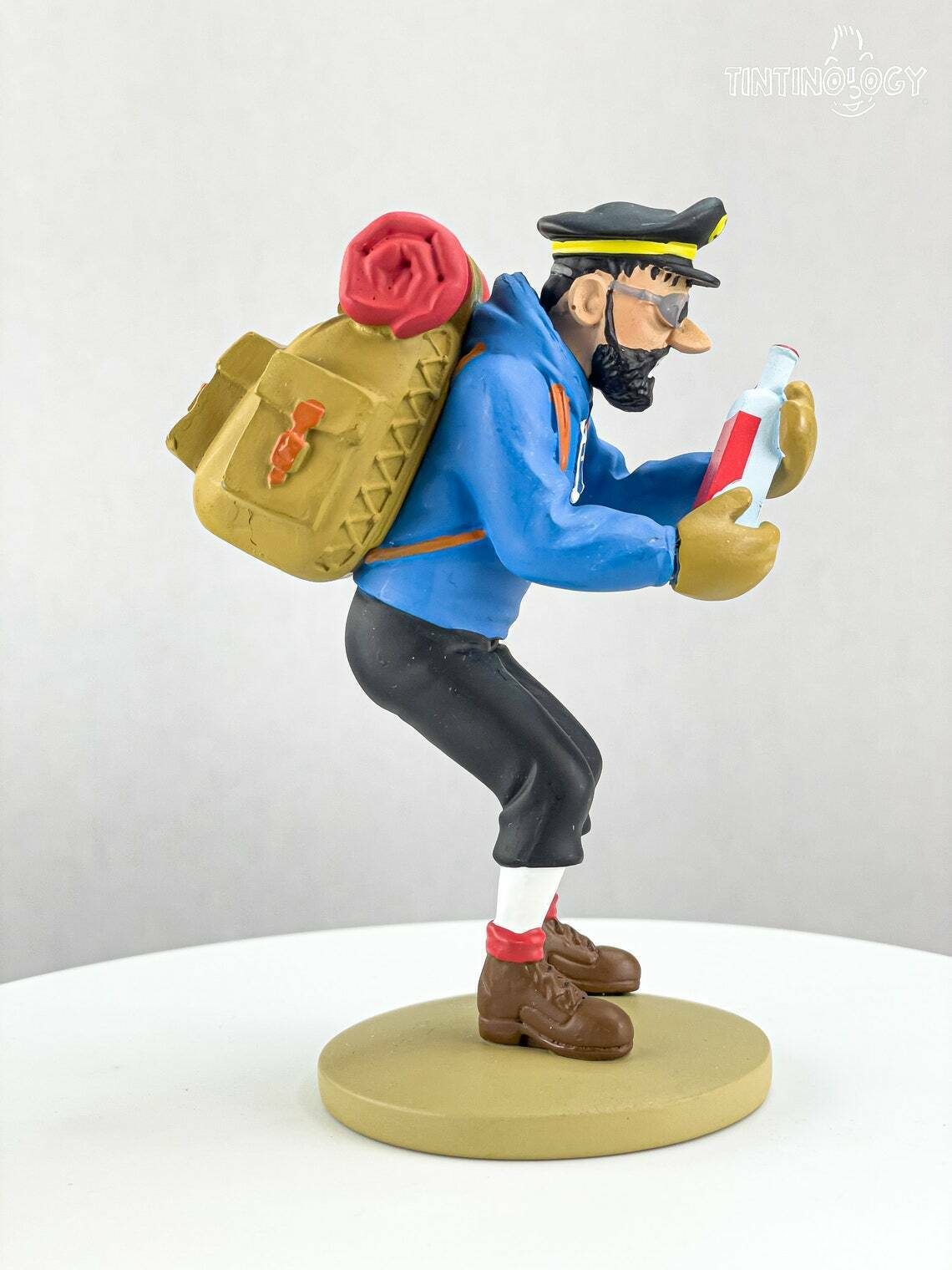 Tintin Figurines Officielle # 34 Hiking Haddock - Tibet Herge model ML Figure