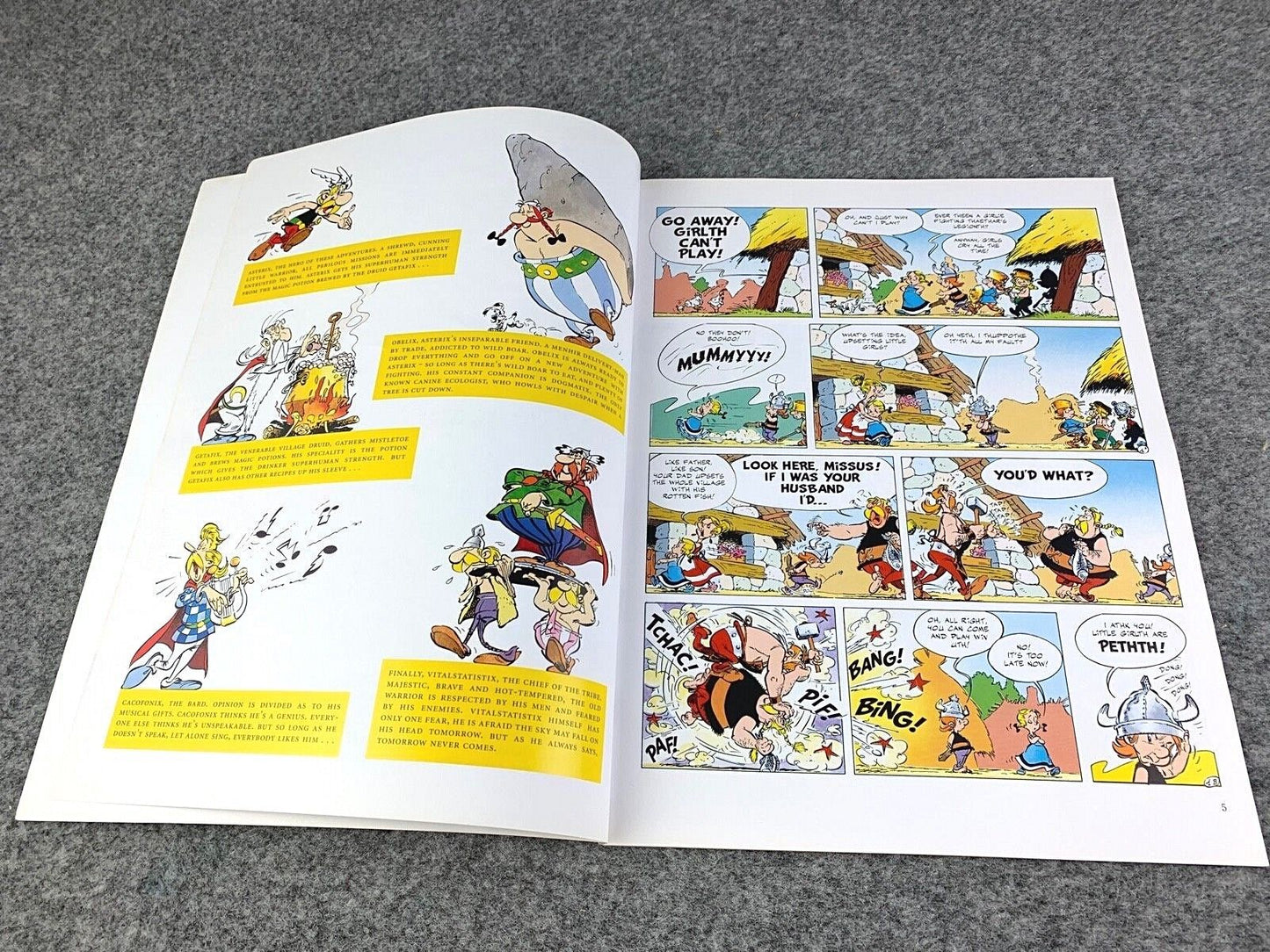 Asterix & Secret Weapon - 2000s Orion/Sphere UK Edition Paperback Book EO Uderzo