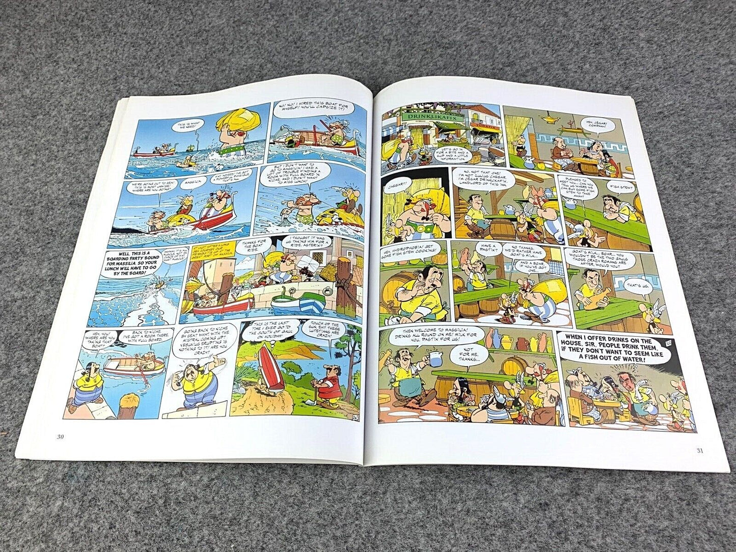 Asterix & the Banquet - 2000s Orion/Sphere UK Edition Paperback Book EO Uderzo