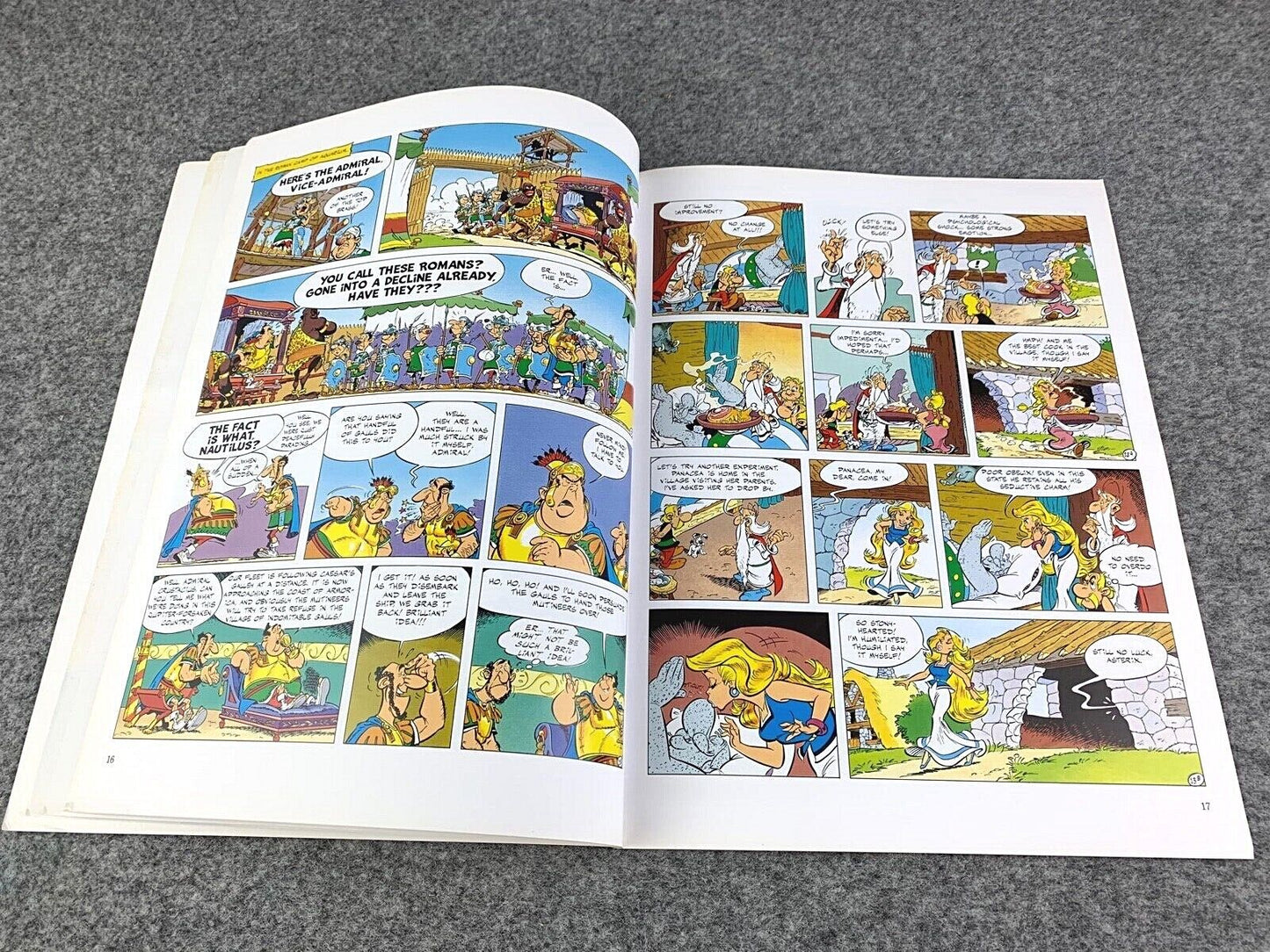 Asterix & Obelix All At Sea - 2000s Orion/Sphere UK Edition Paperback Book EO Uderzo