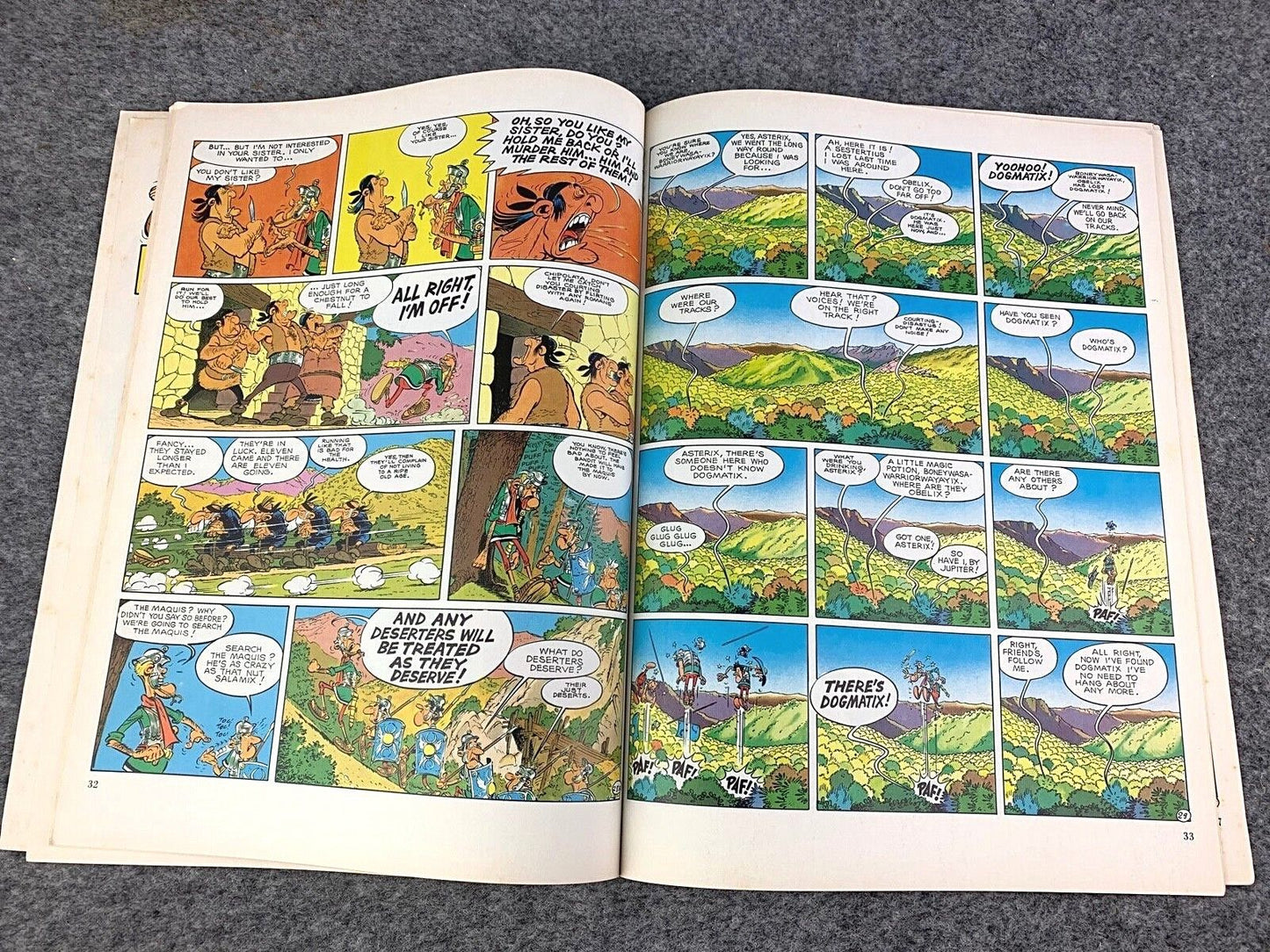 Asterix in Corsica - 1970/80s Hodder/Dargaud UK Edition Paperback Book Uderzo