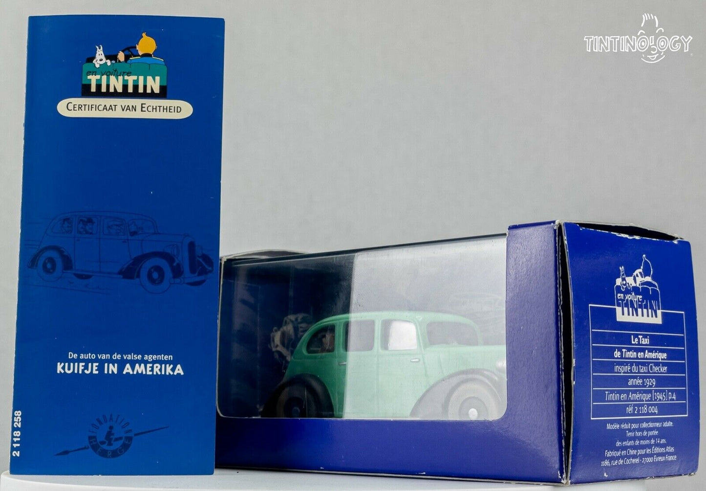 ATLAS TINTIN CAR # 58 Gangsters Car - America Herge model car 1/43 Scale