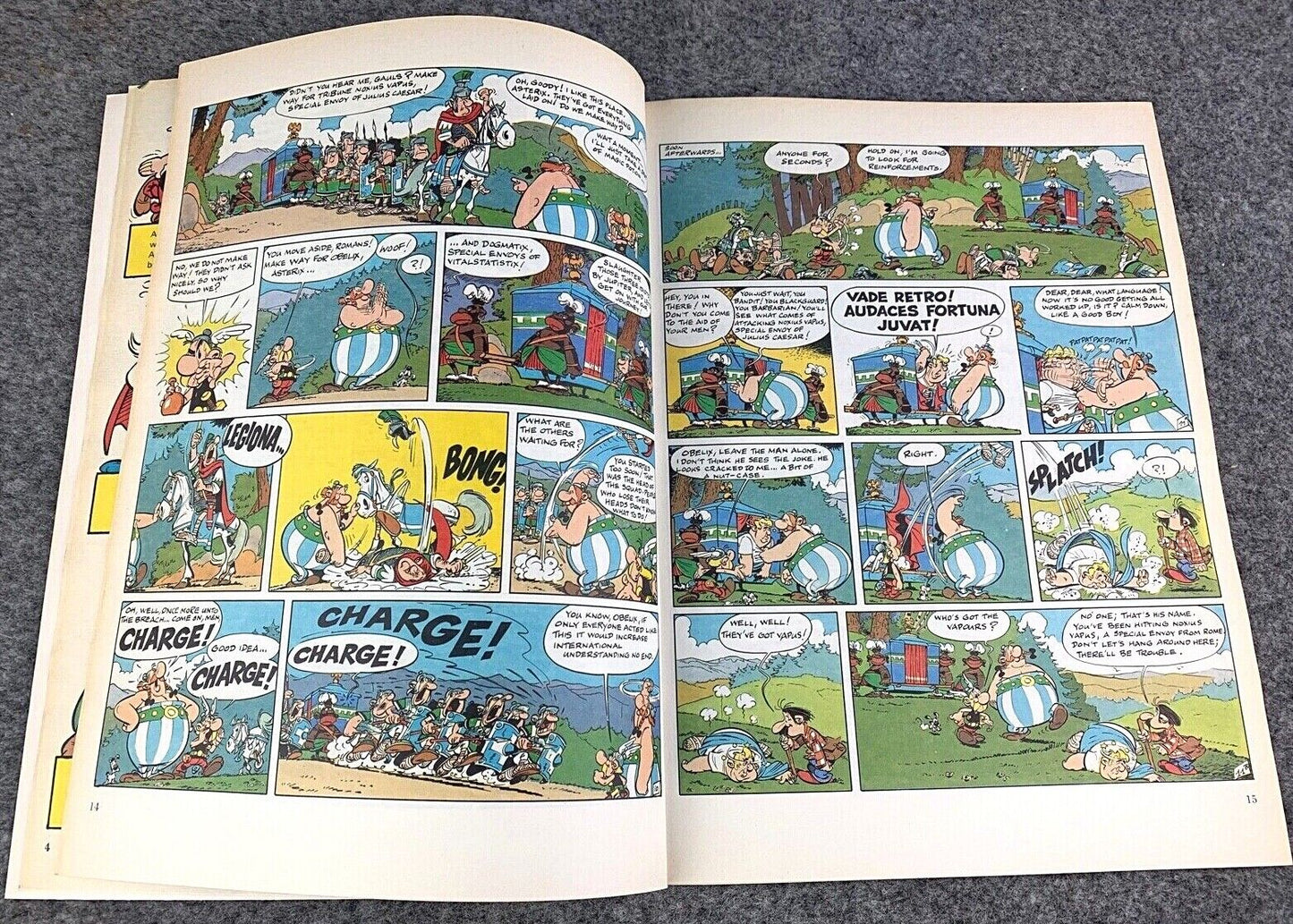 Asterix & the Chieftain's Shield - 1970/80s Hodder/Dargaud UK Edition Paperback Book Uderzo