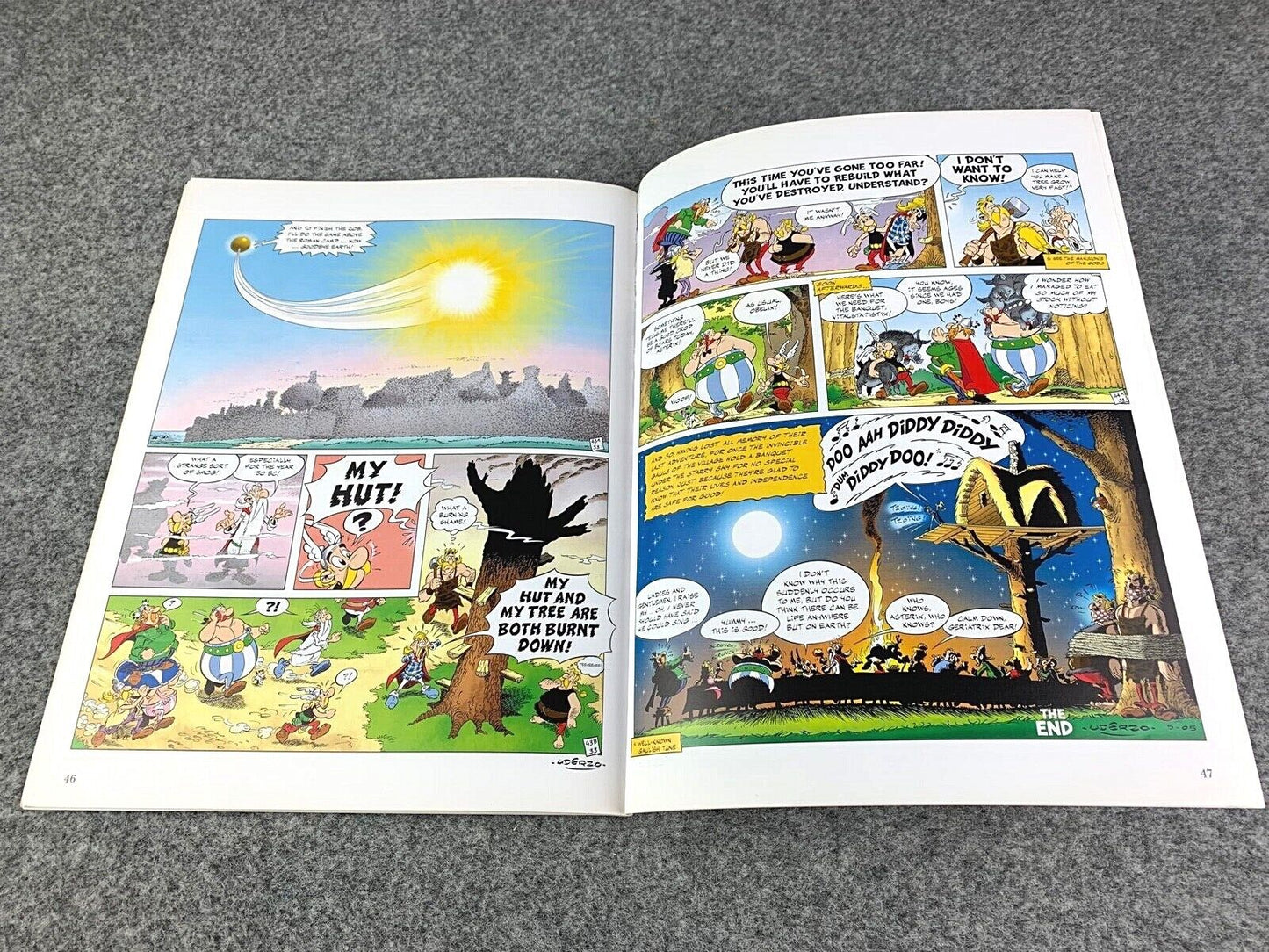 Asterix & the Falling Sky - 2000s Orion/Sphere UK Edition Paperback Book EO Uderzo