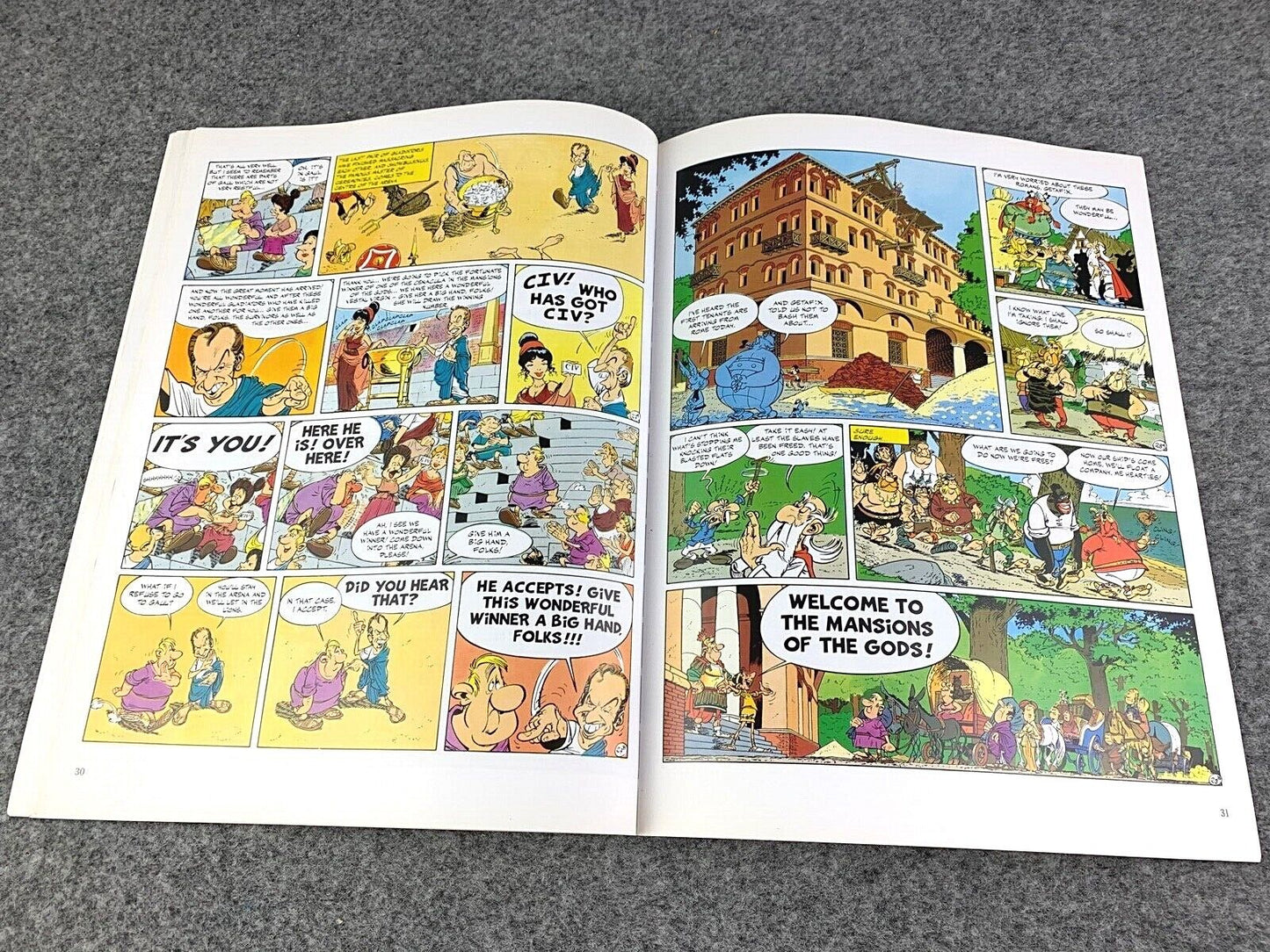 Mansions of the Gods - 2000s Orion/Sphere UK Edition Paperback Book EO Uderzo