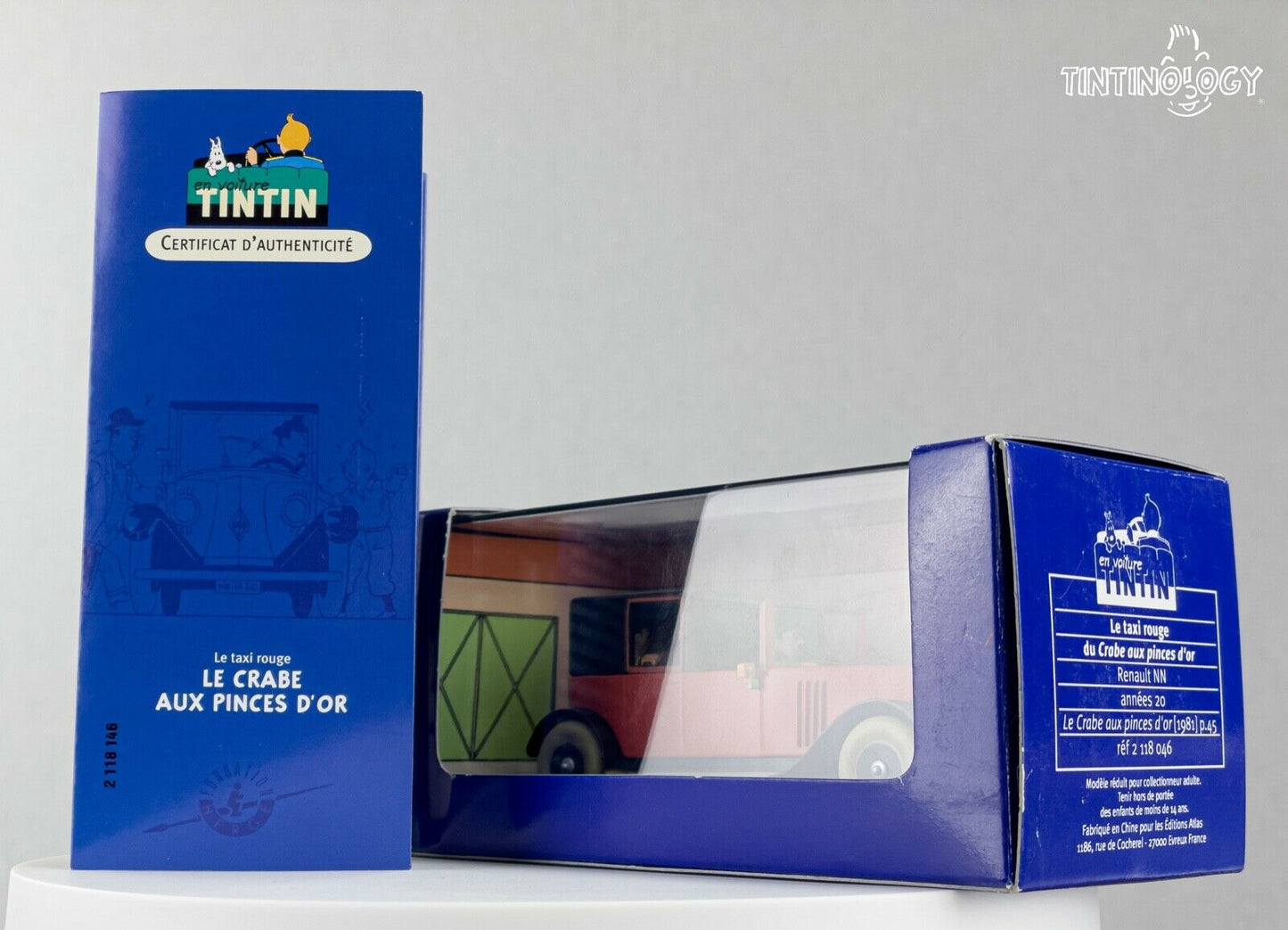ATLAS TINTIN CAR # 46 Renault NN - Golden Claws Herge model car 1/43 Scale