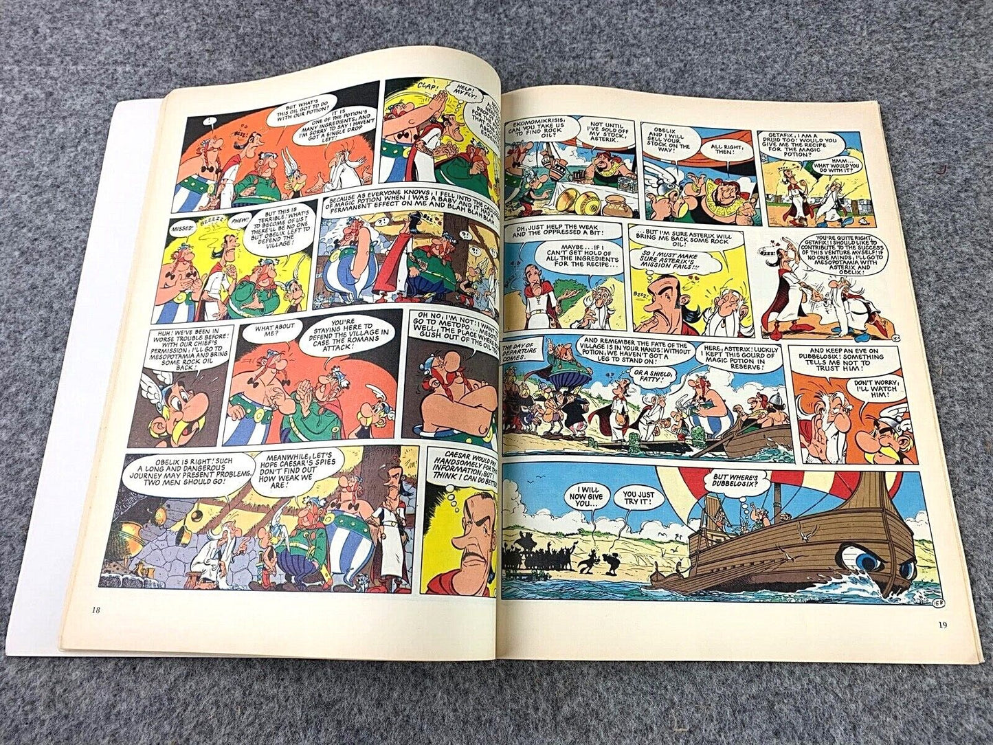 Asterix & the Black Gold - 1970/80s Hodder/Dargaud UK Edition Paperback Book Uderzo