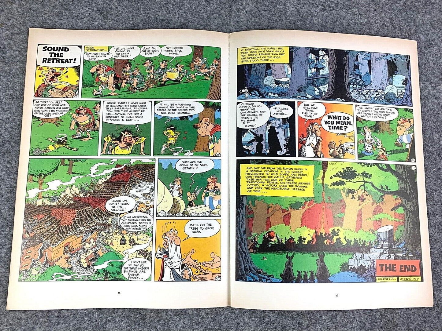 The Mansions of the Gods - 1986 Hodder/Dargaud UK Edition Paperback Book EO Uderzo
