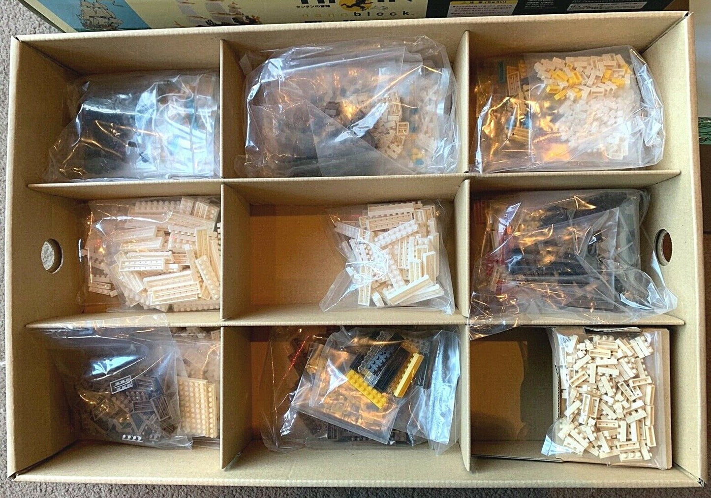 Rare KAWADA TINTIN Nanoblock set "The Unicorn" Model Ship 3000+ pcs 2011 Licorne
