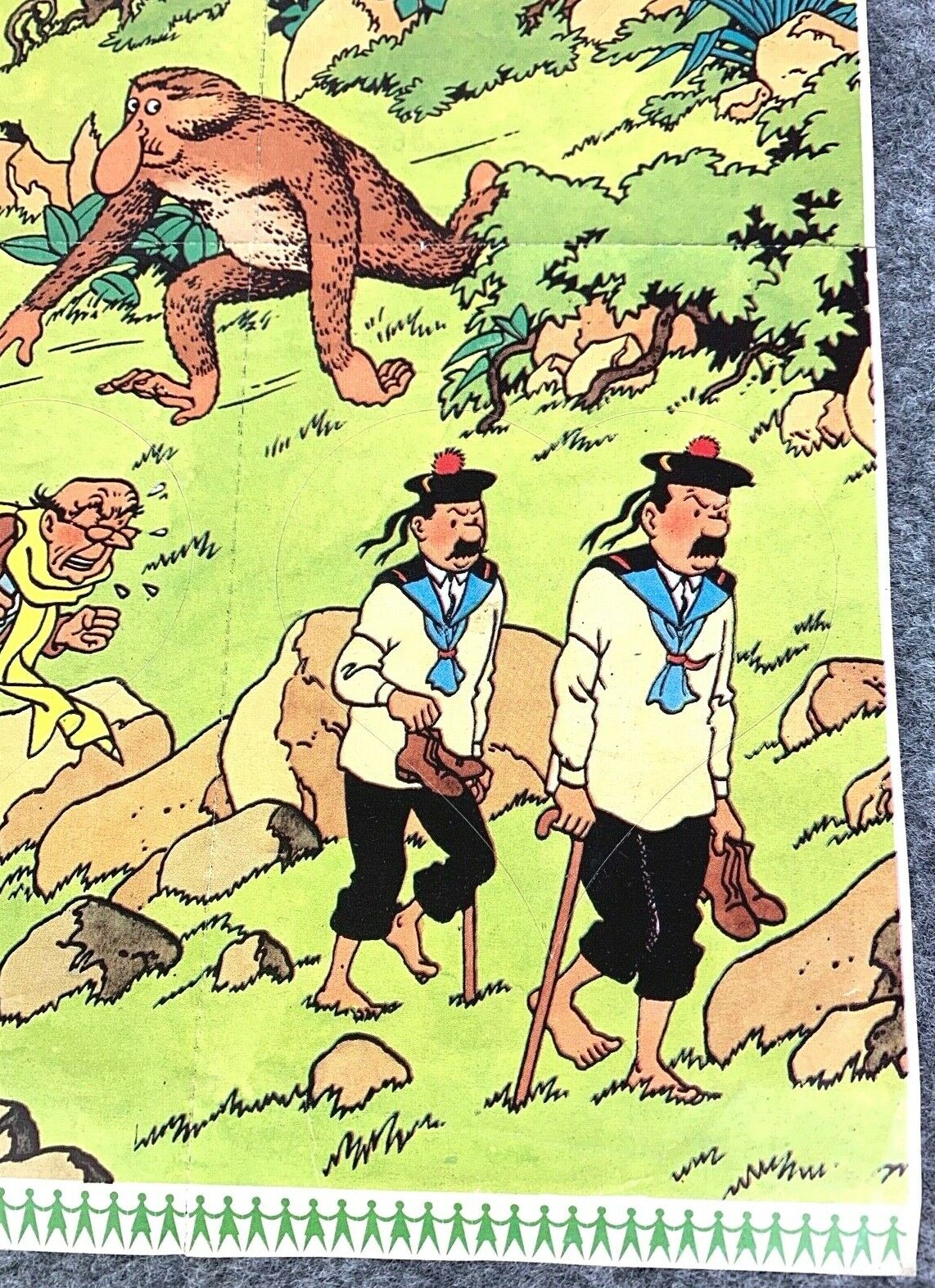 Vintage Tintin Adventures Lotto Stickers x4 1981 Autocallants Unused by Herge