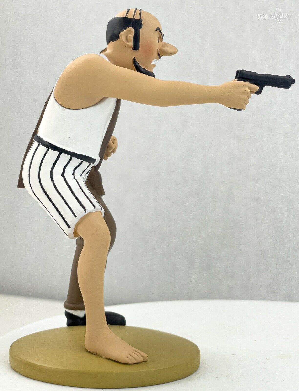 Tintin Figurines Officielle # 80 Alonzo Perez: Broken Ear Model ML resin Figure