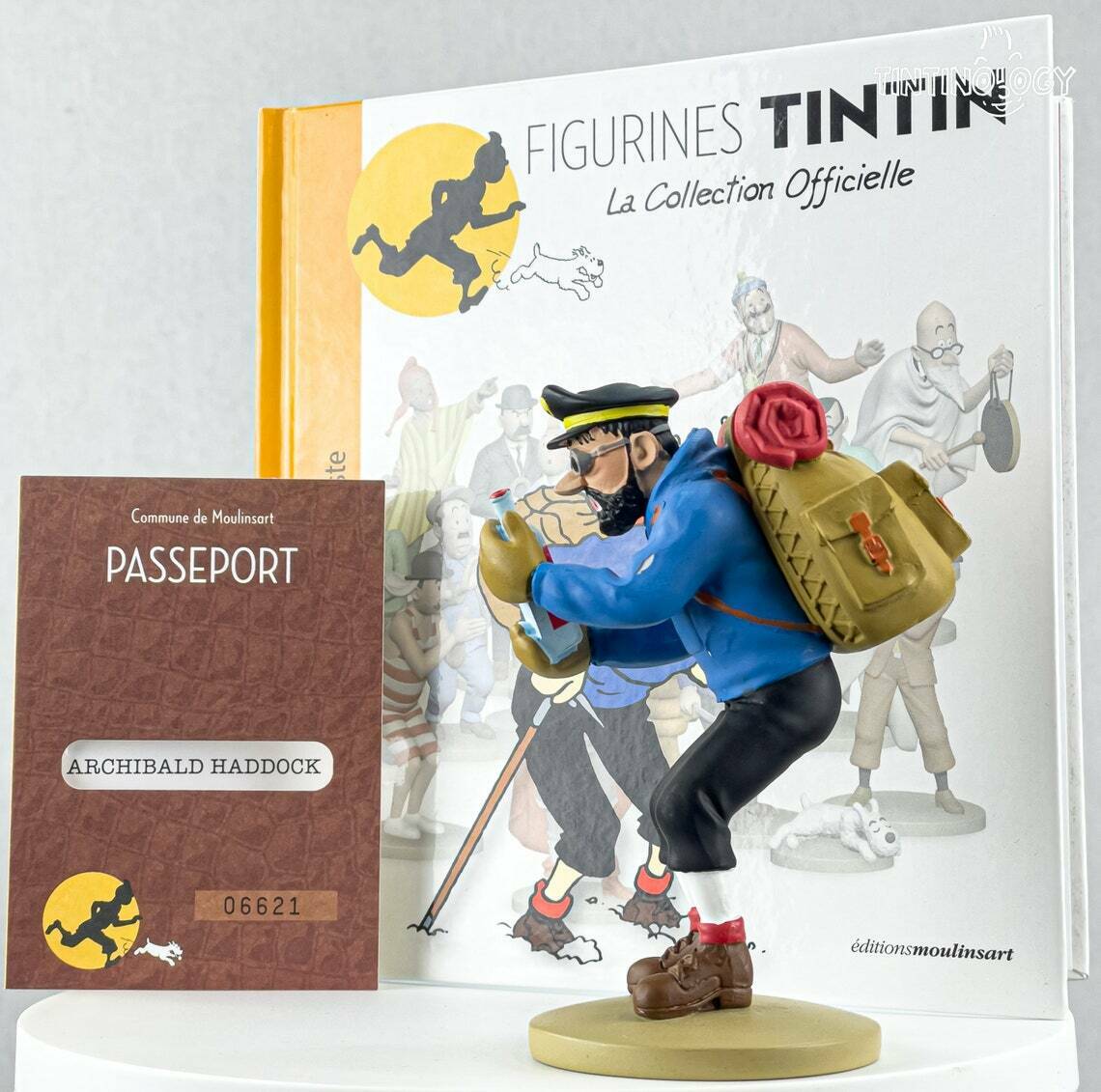 Tintin Figurines Officielle # 34 Hiking Haddock - Tibet Herge model ML Figure