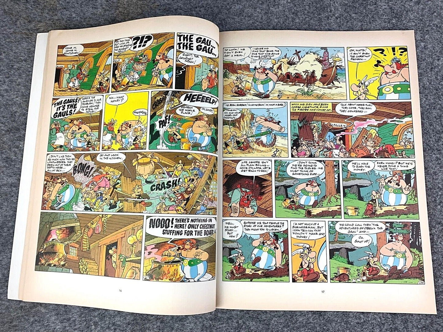 Asterix & the Cauldron - 1970/80s Hodder/Dargaud UK Edition Paperback Book Uderzo