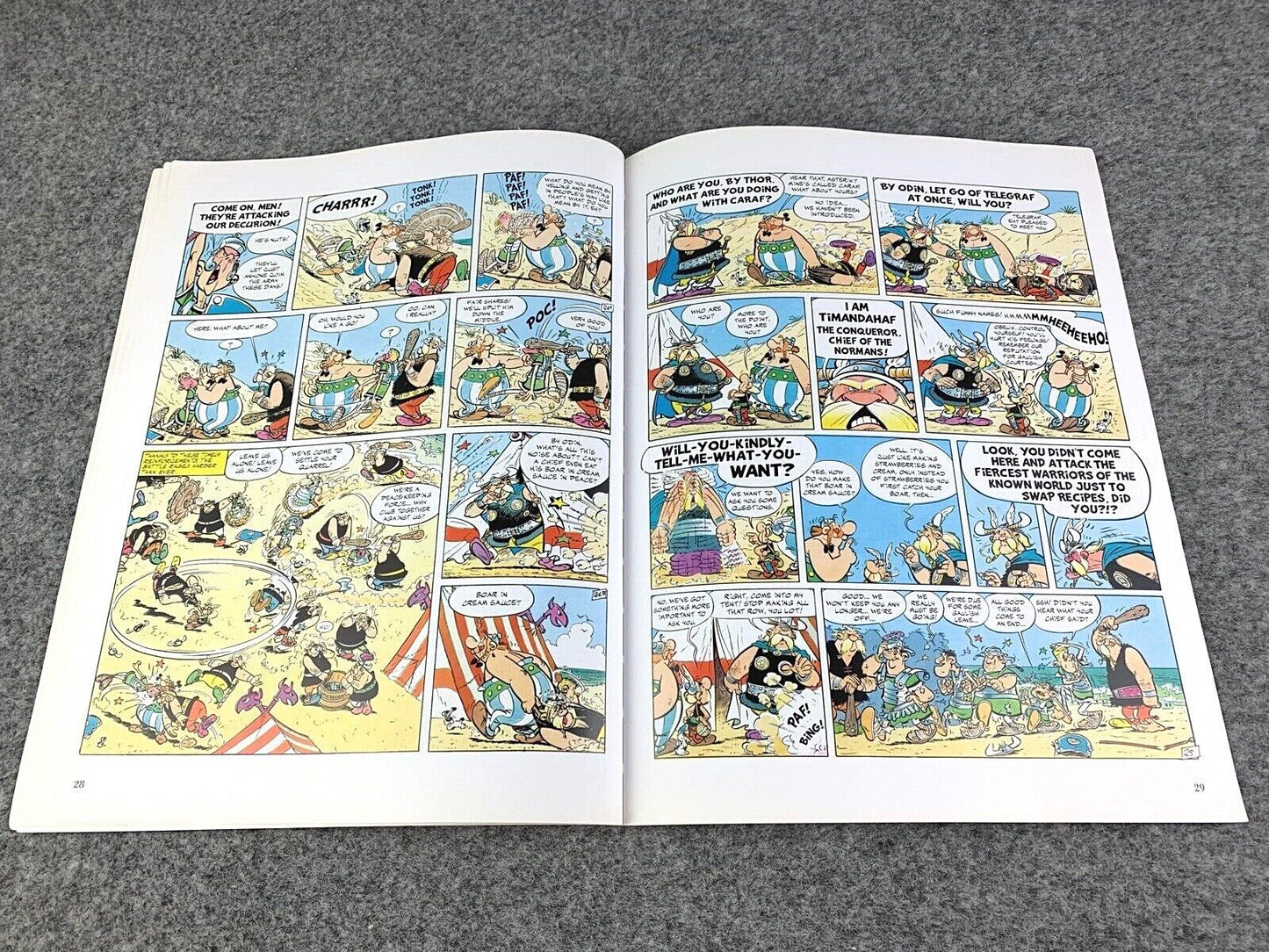 Asterix & Normans - 2000s Orion/Sphere UK Edition Paperback Book EO Uderzo